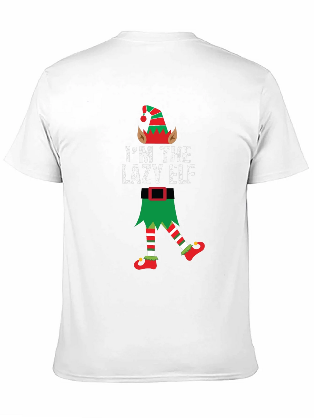 Lazy Elf Christmas T-Shirt Funny Holiday Tee product image 10