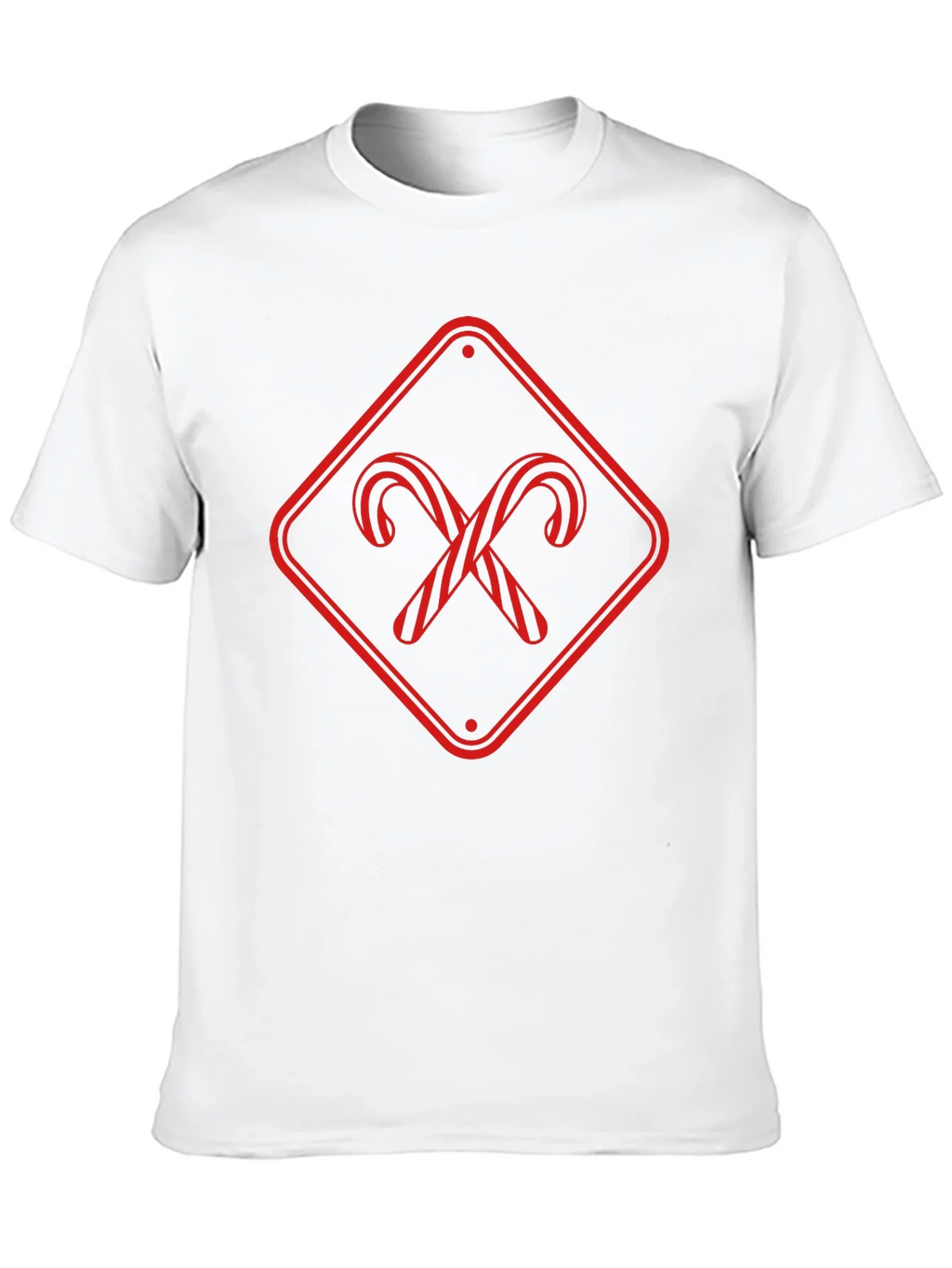 Candy Cane Crossing Black T-Shirt product image 8