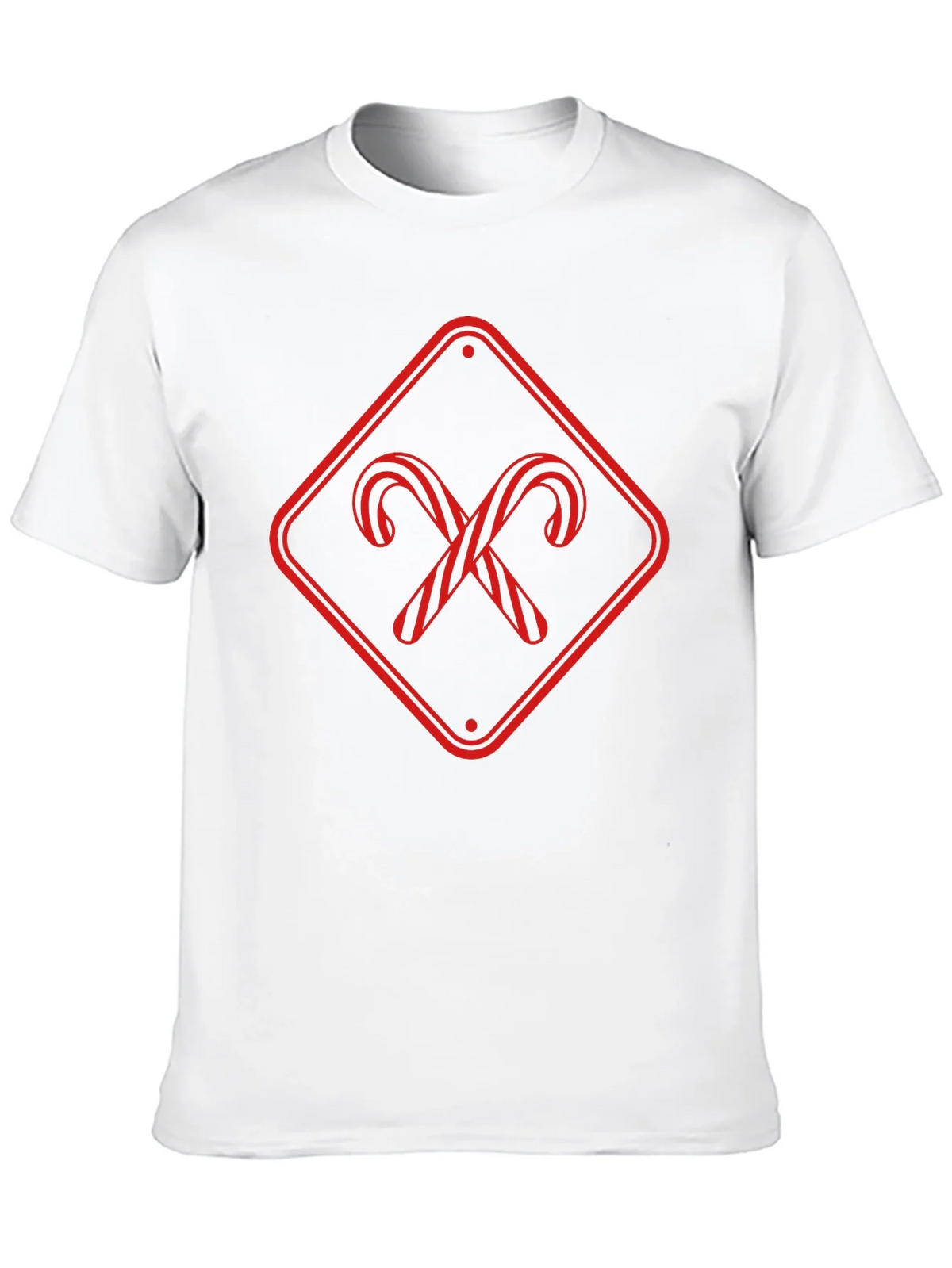 Candy Cane Crossing Black T-Shirt product image 8