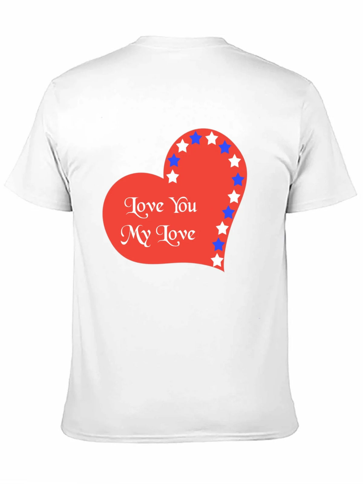 Love You T-Shirt with Star Heart Graphic product image 7