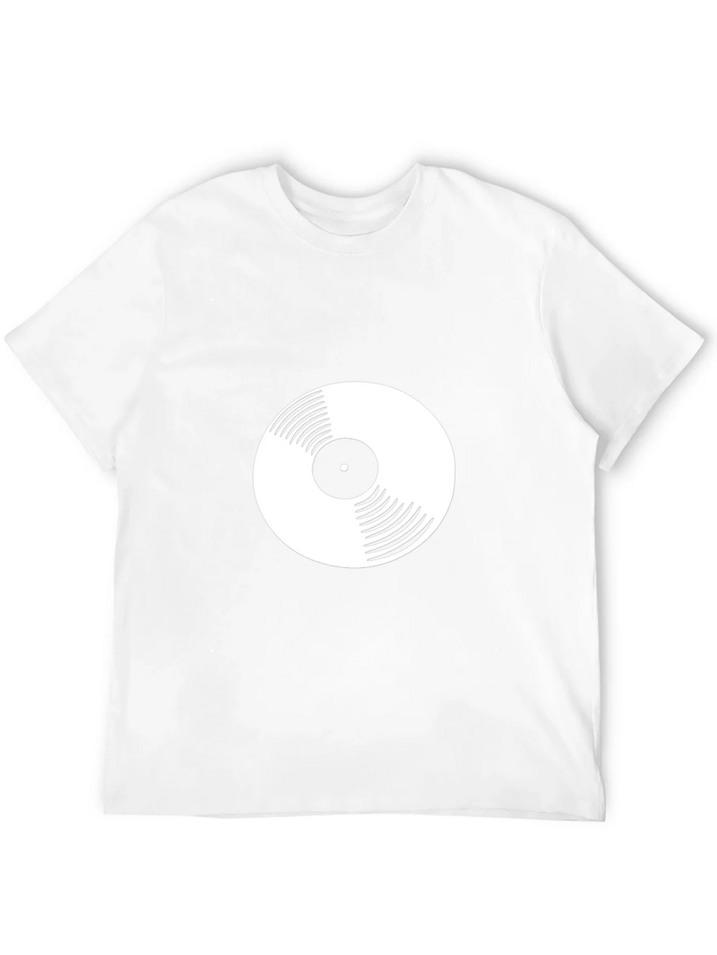 Vinyl Record Graphic Tee - Black Crew Neck T-Shirt product image 11