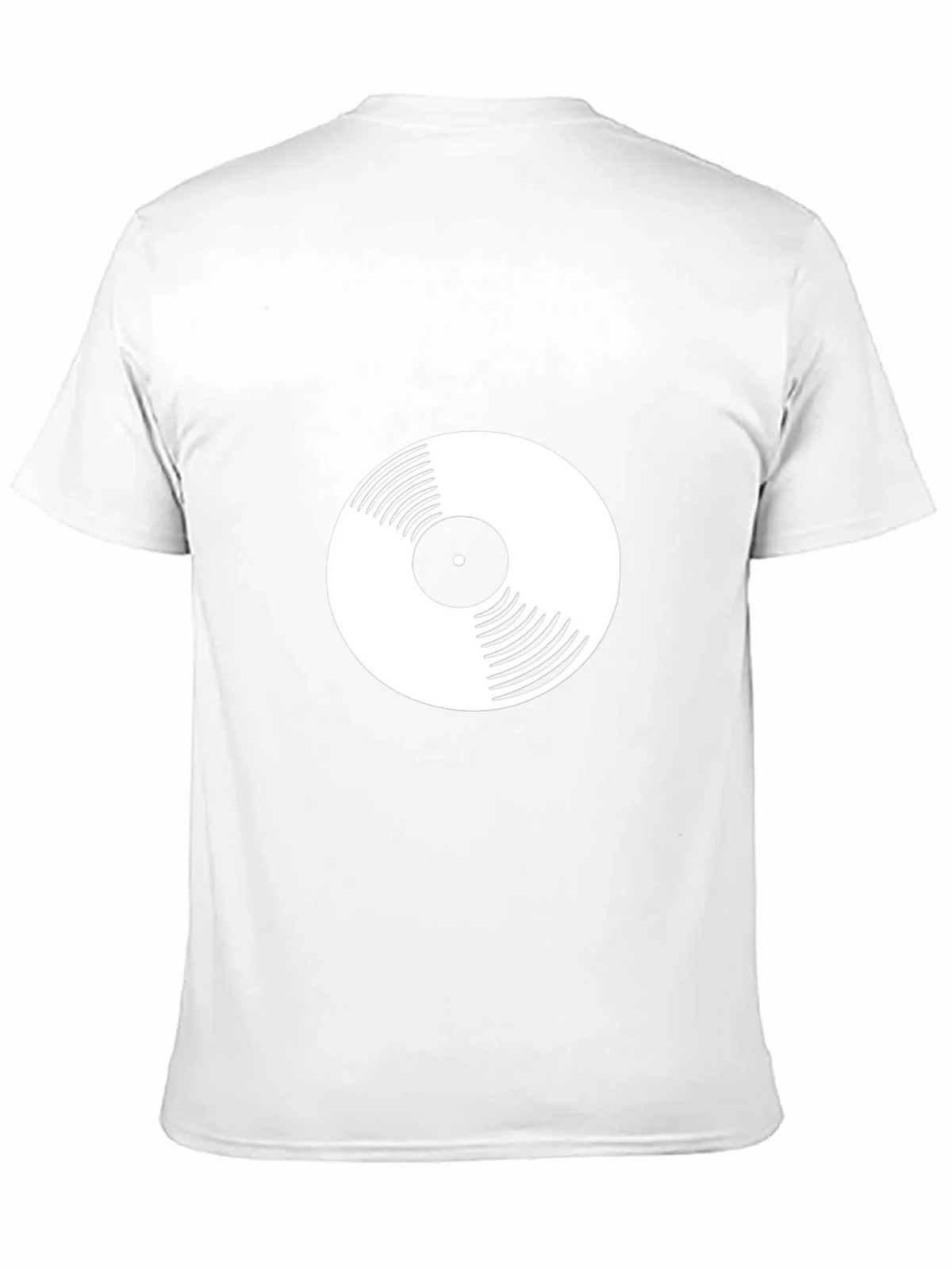 Vinyl Record Graphic Tee - Black Crew Neck T-Shirt product image 10