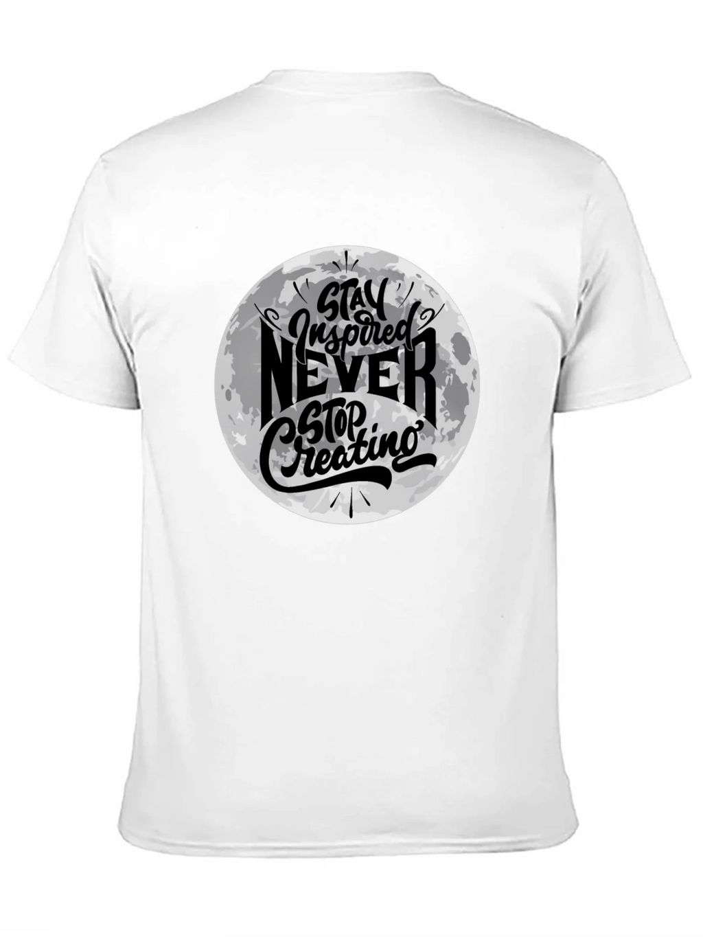 Stay Inspired Graphic Black T-Shirt product image 10