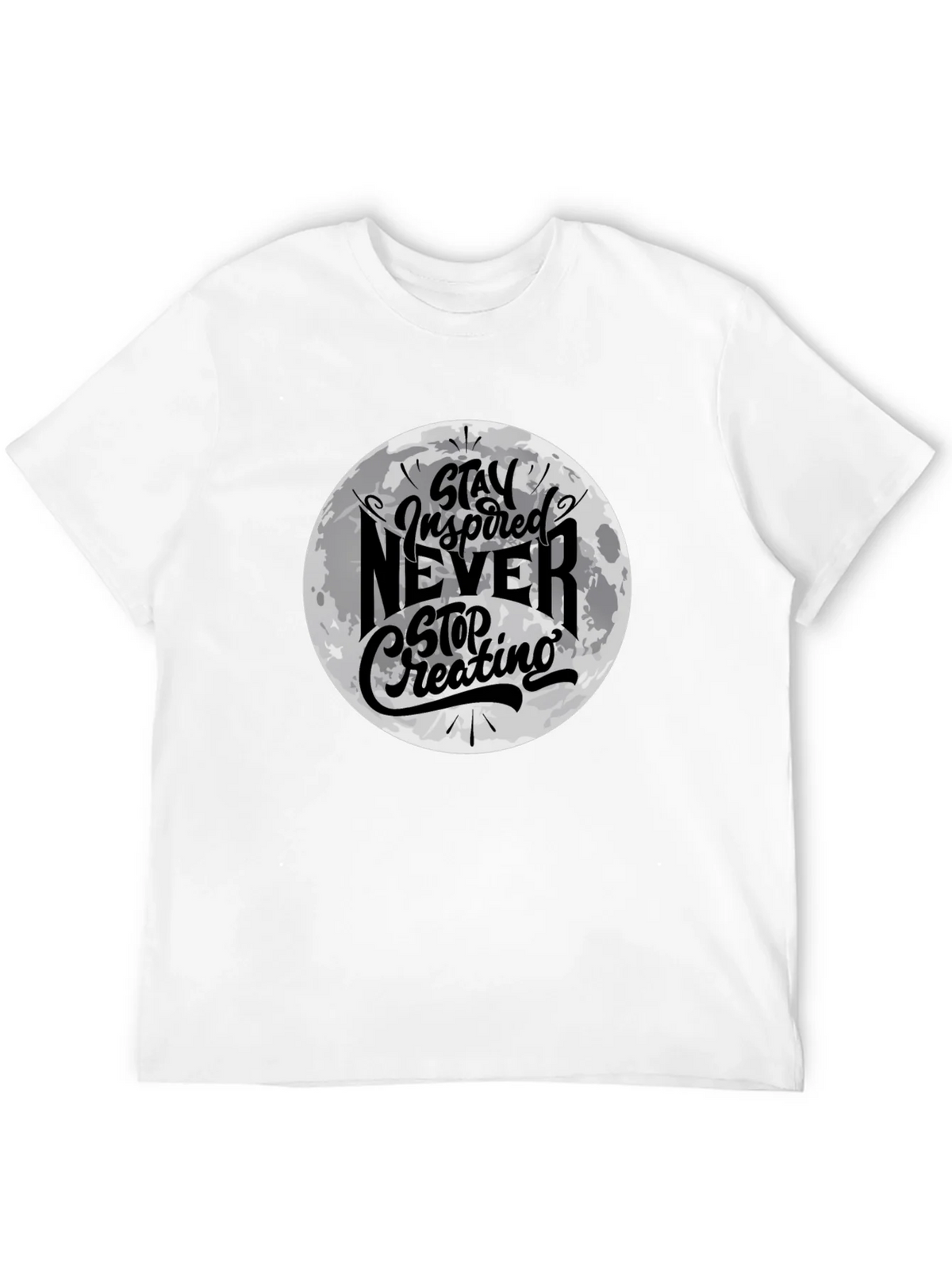 Stay Inspired Graphic Black T-Shirt product image 11