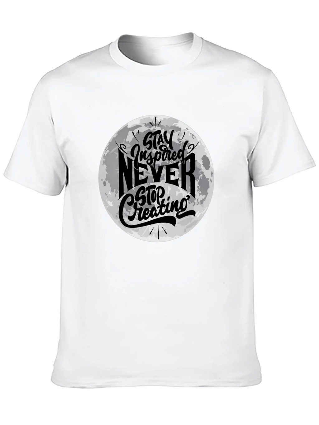Stay Inspired Graphic Black T-Shirt product image 9