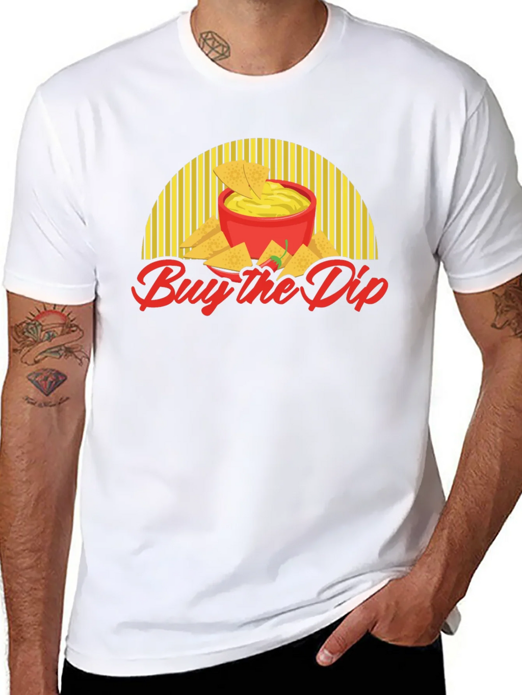 Buy the Dip T-Shirt - Nachos & Queso Design product image 7