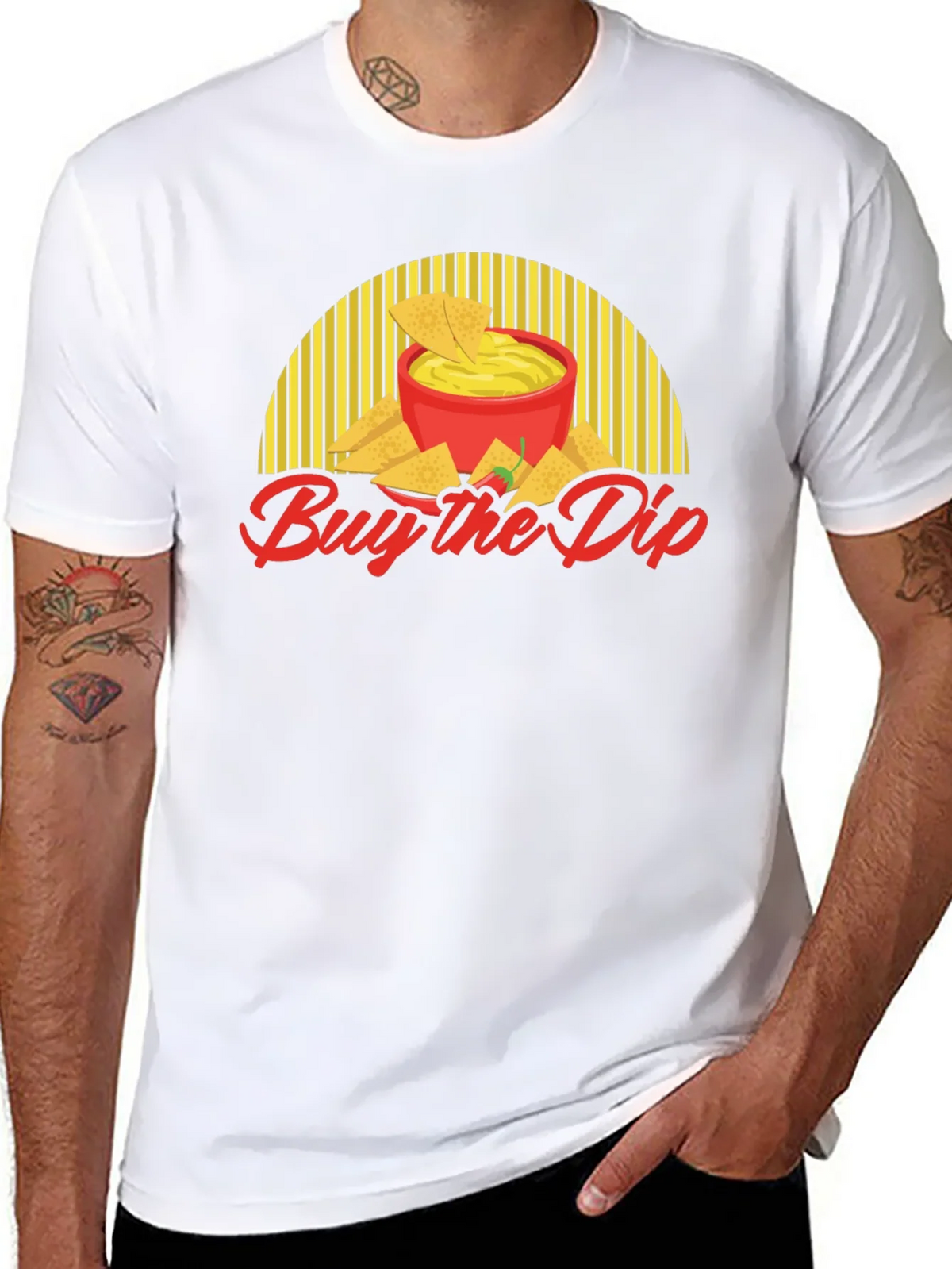 Buy the Dip T-Shirt - Nachos & Queso Design product image 7