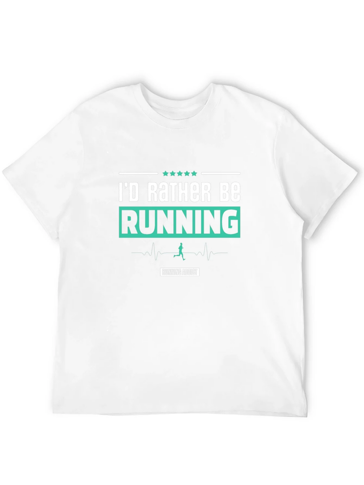 Id Rather Be Running T-Shirt Addict Black product image 11