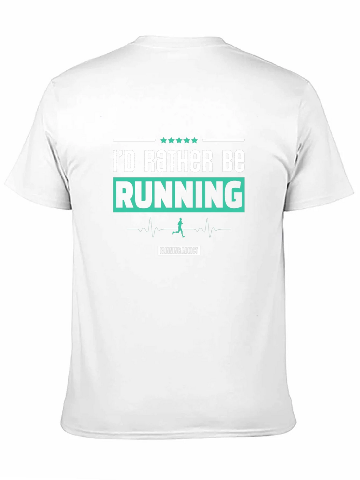 Id Rather Be Running T-Shirt Addict Black product image 10