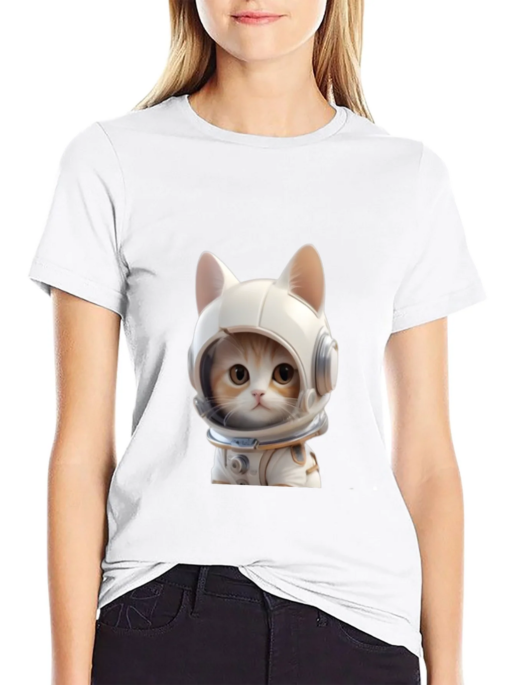 Cat Astronaut T-Shirt - Cool Space Kitten Tee product image 7