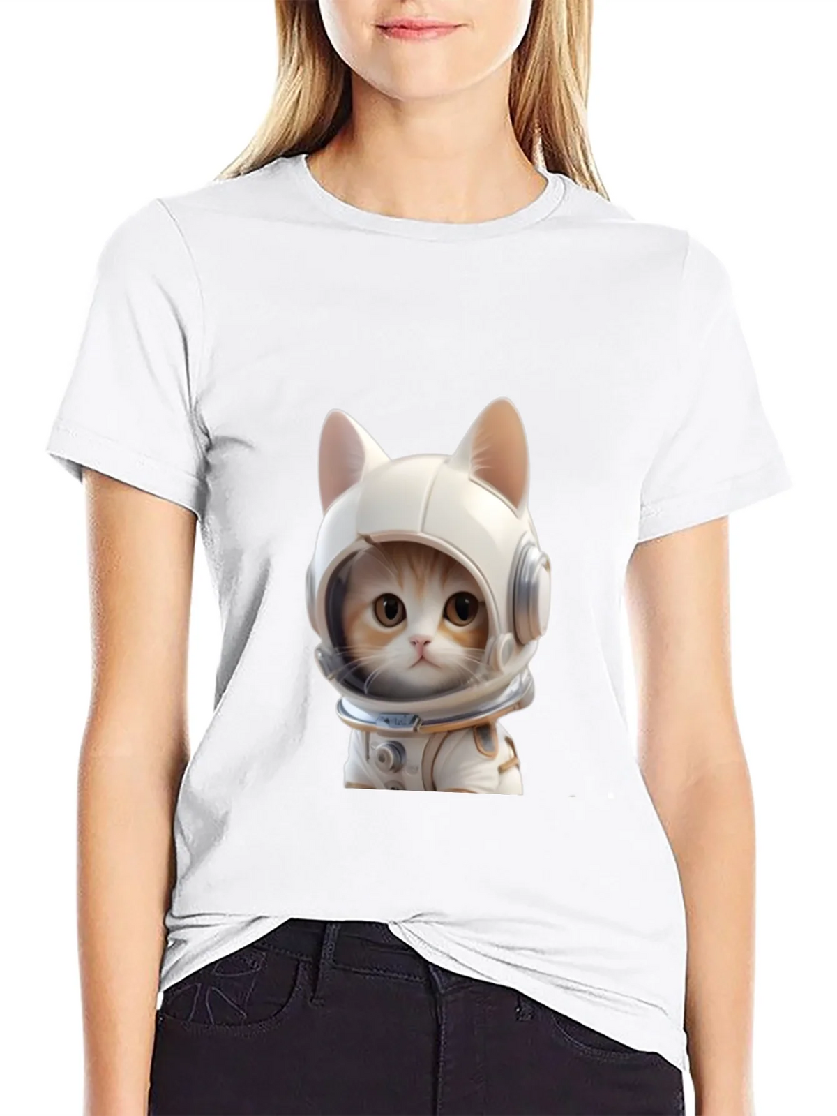 Cat Astronaut T-Shirt - Cool Space Kitten Tee product image 7