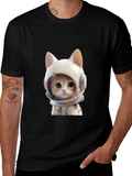 Cat Astronaut T-Shirt - Cool Space Kitten Tee product image 1