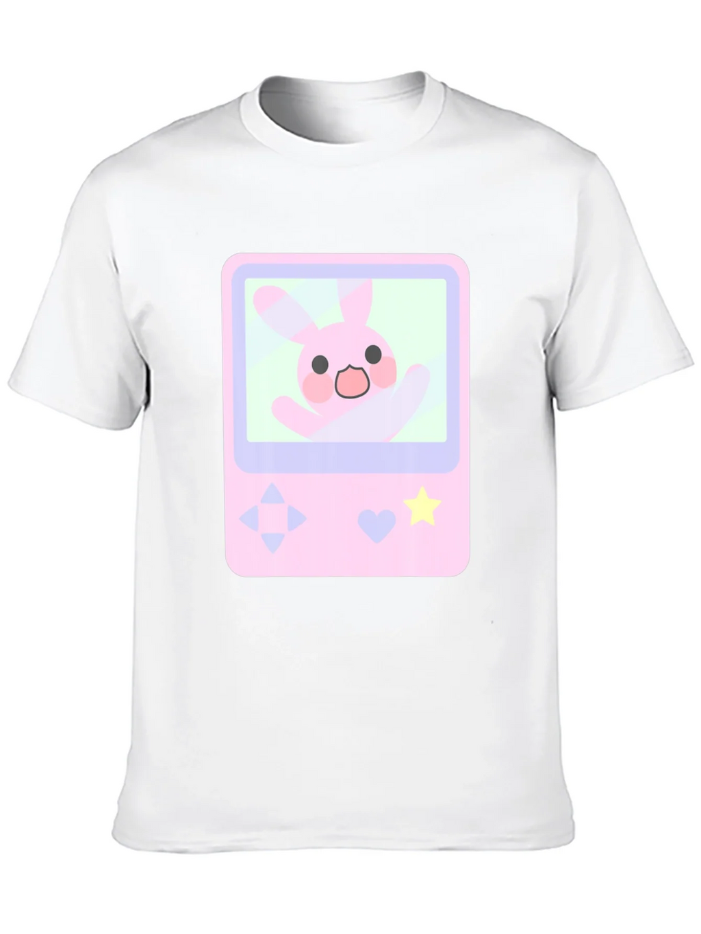 Cute Bunny Game Console Graphic Tee - Black product image 9