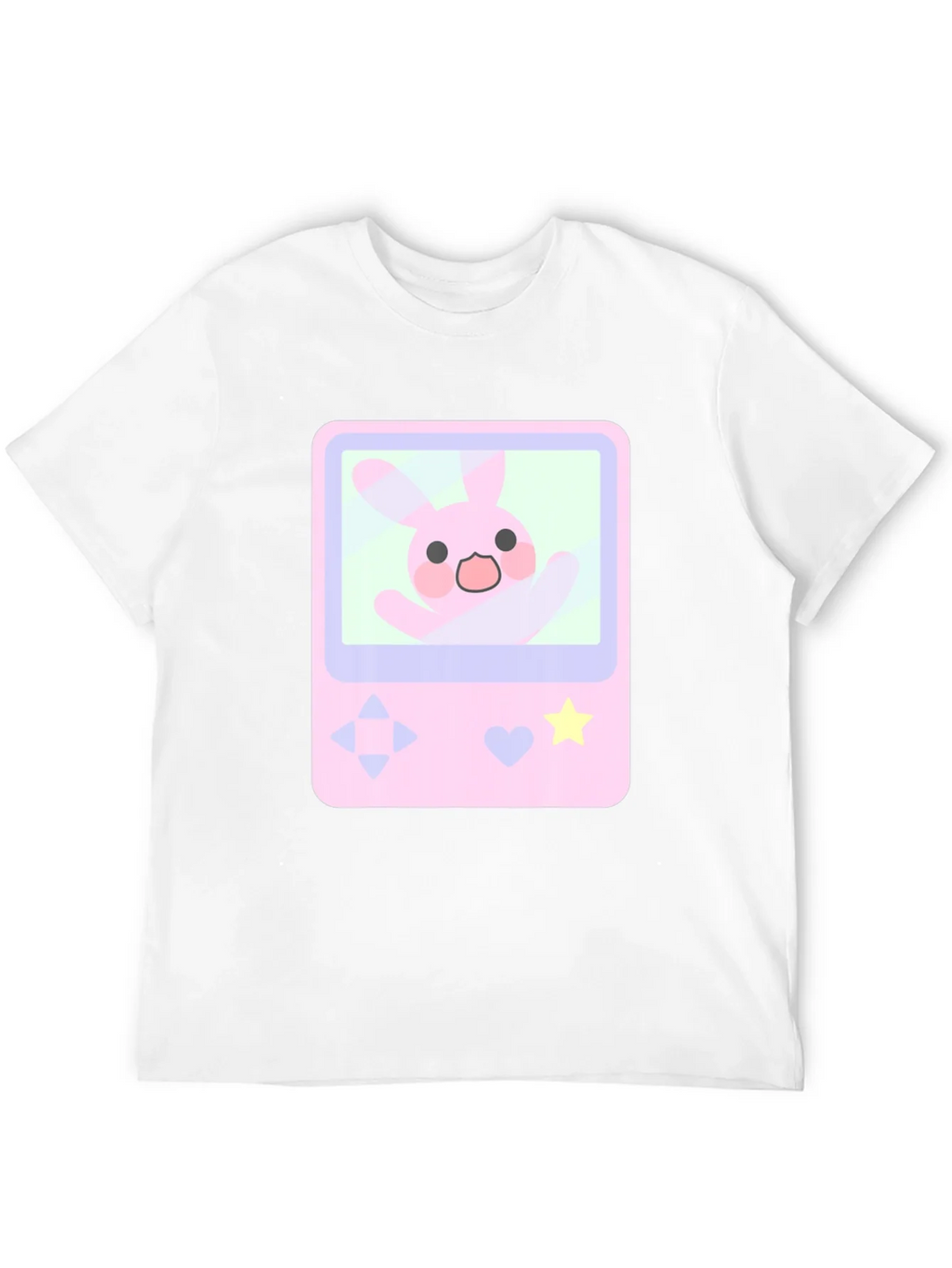 Cute Bunny Game Console Graphic Tee - Black product image 11