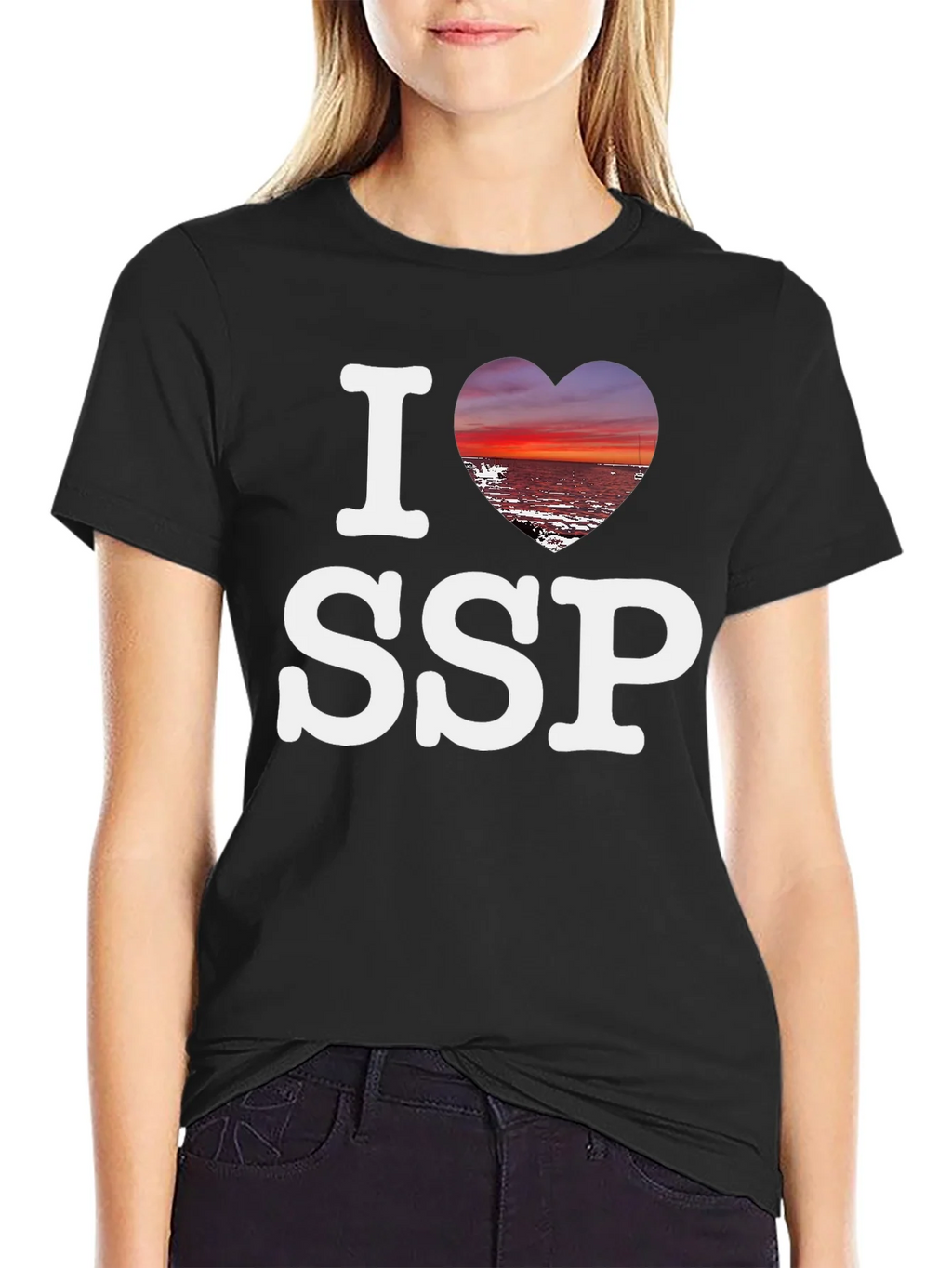 I Heart SSP T-Shirt - Sunset Beach Design product image 2