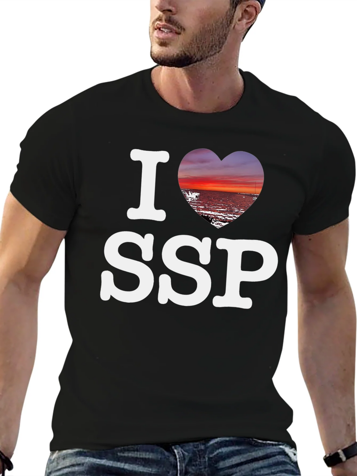 I Heart SSP T-Shirt - Sunset Beach Design product image 6