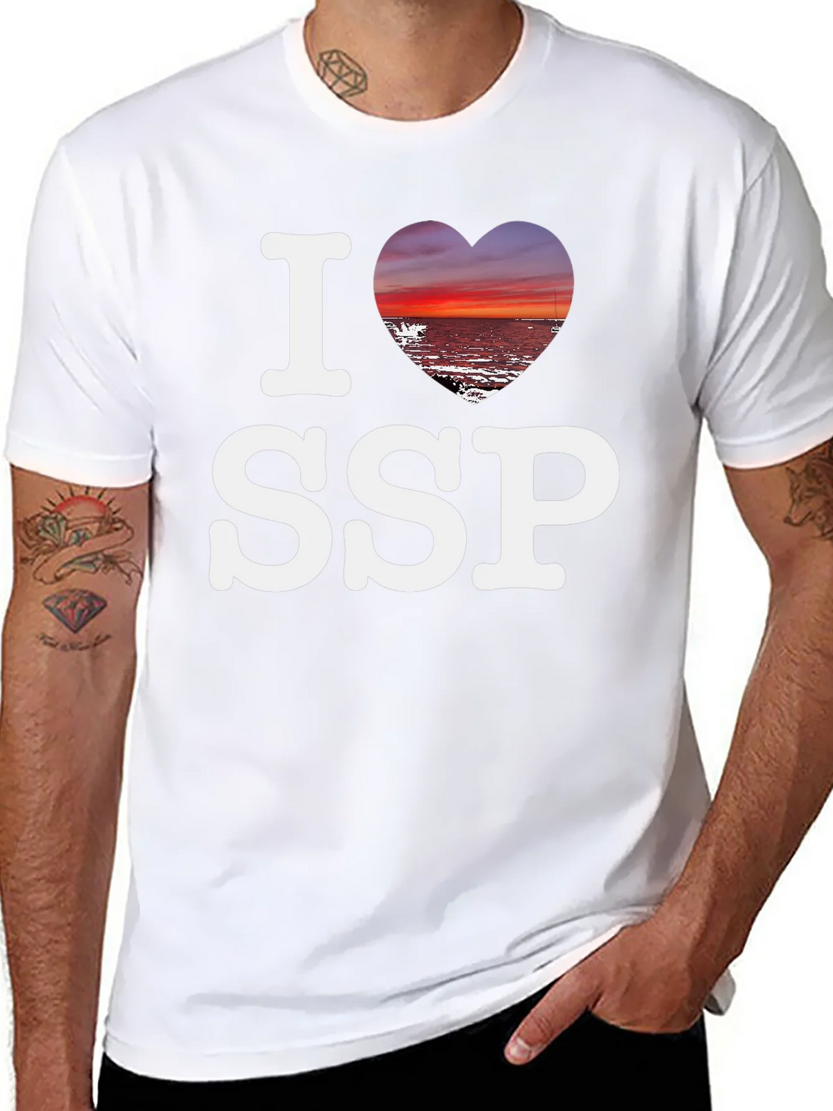 I Heart SSP T-Shirt - Sunset Beach Design product image 7