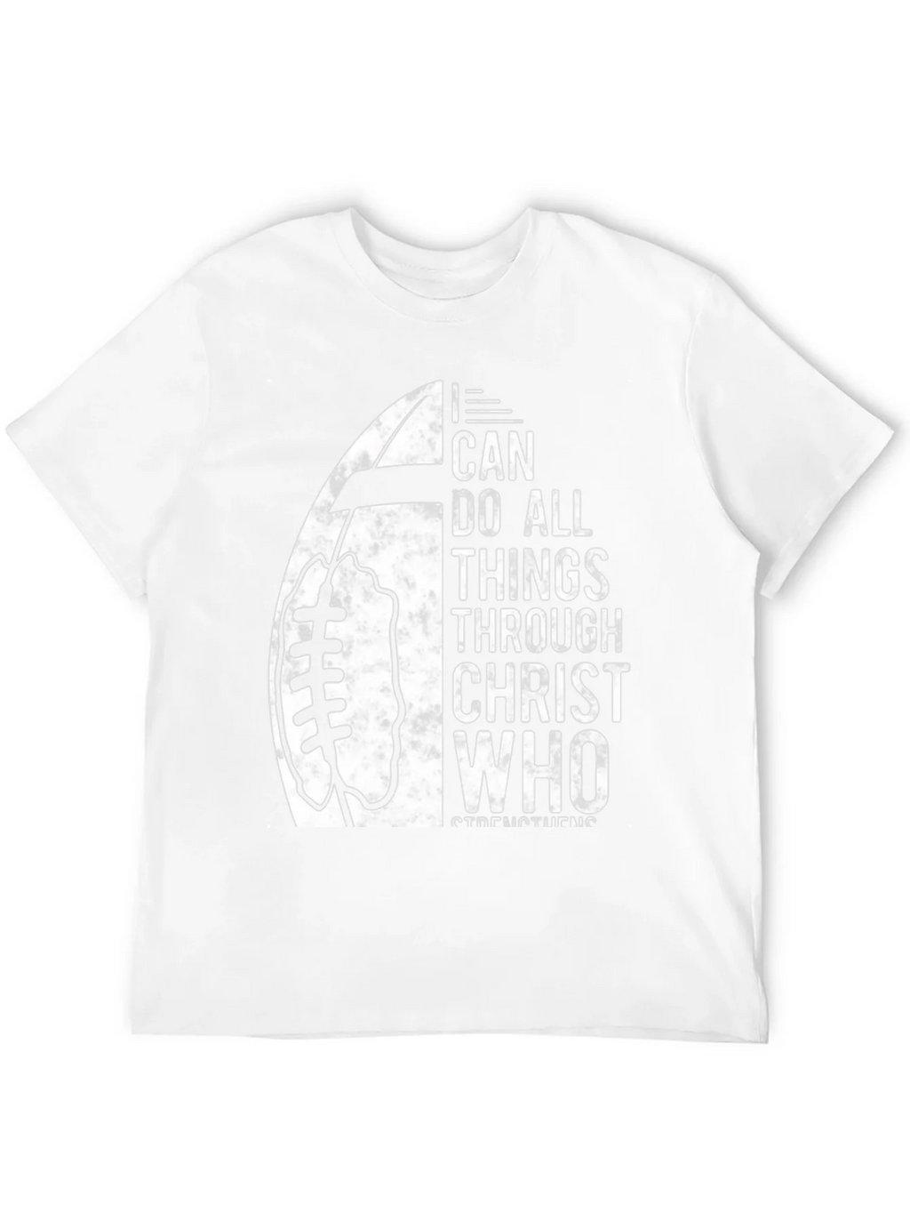 I Can Do All Things Christian Football T-Shirt product image 11