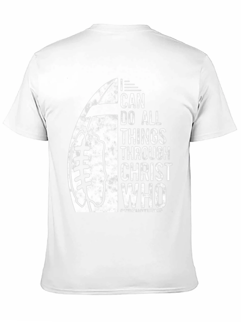 I Can Do All Things Christian Football T-Shirt product image 10