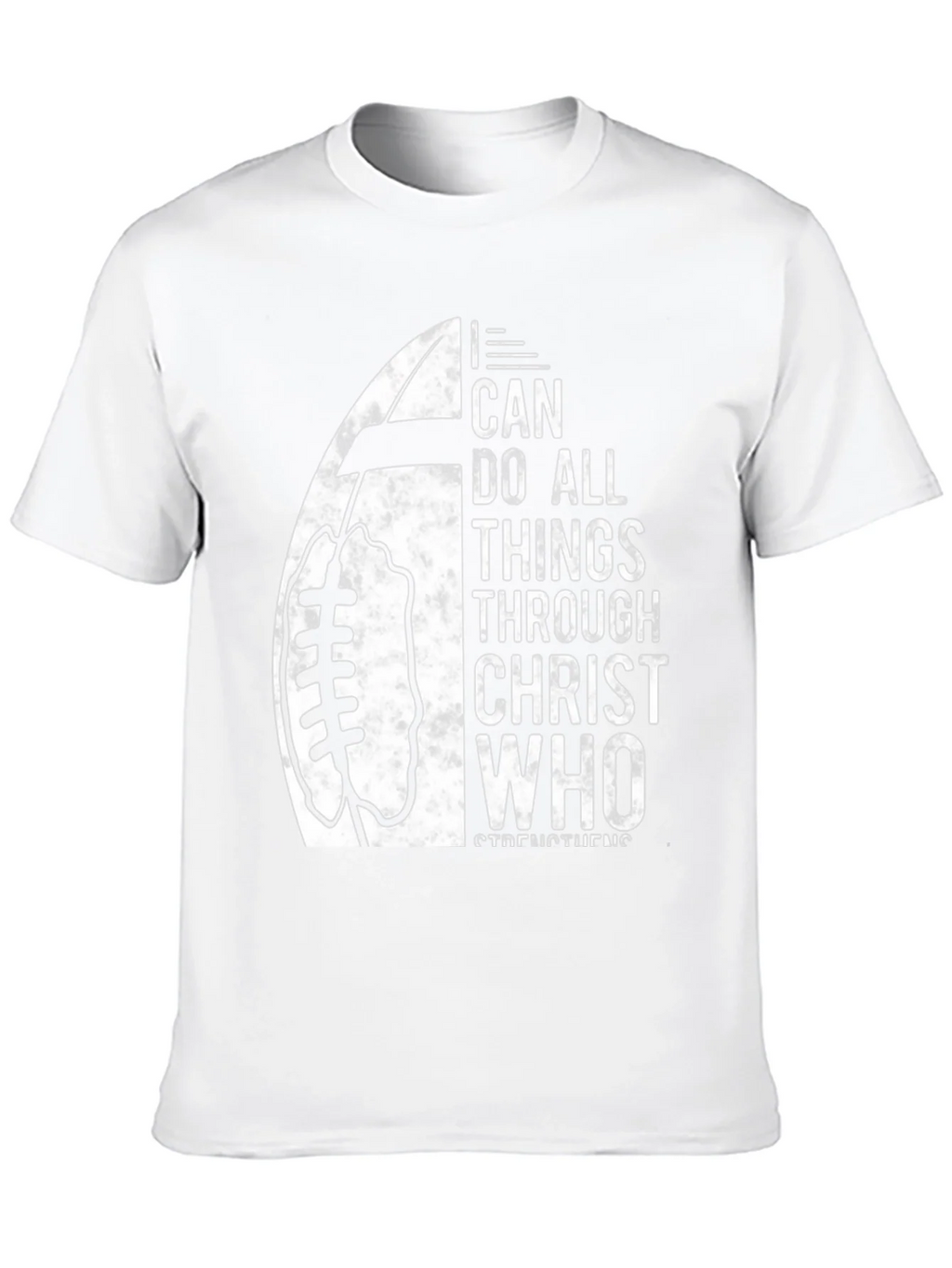 I Can Do All Things Christian Football T-Shirt product image 9