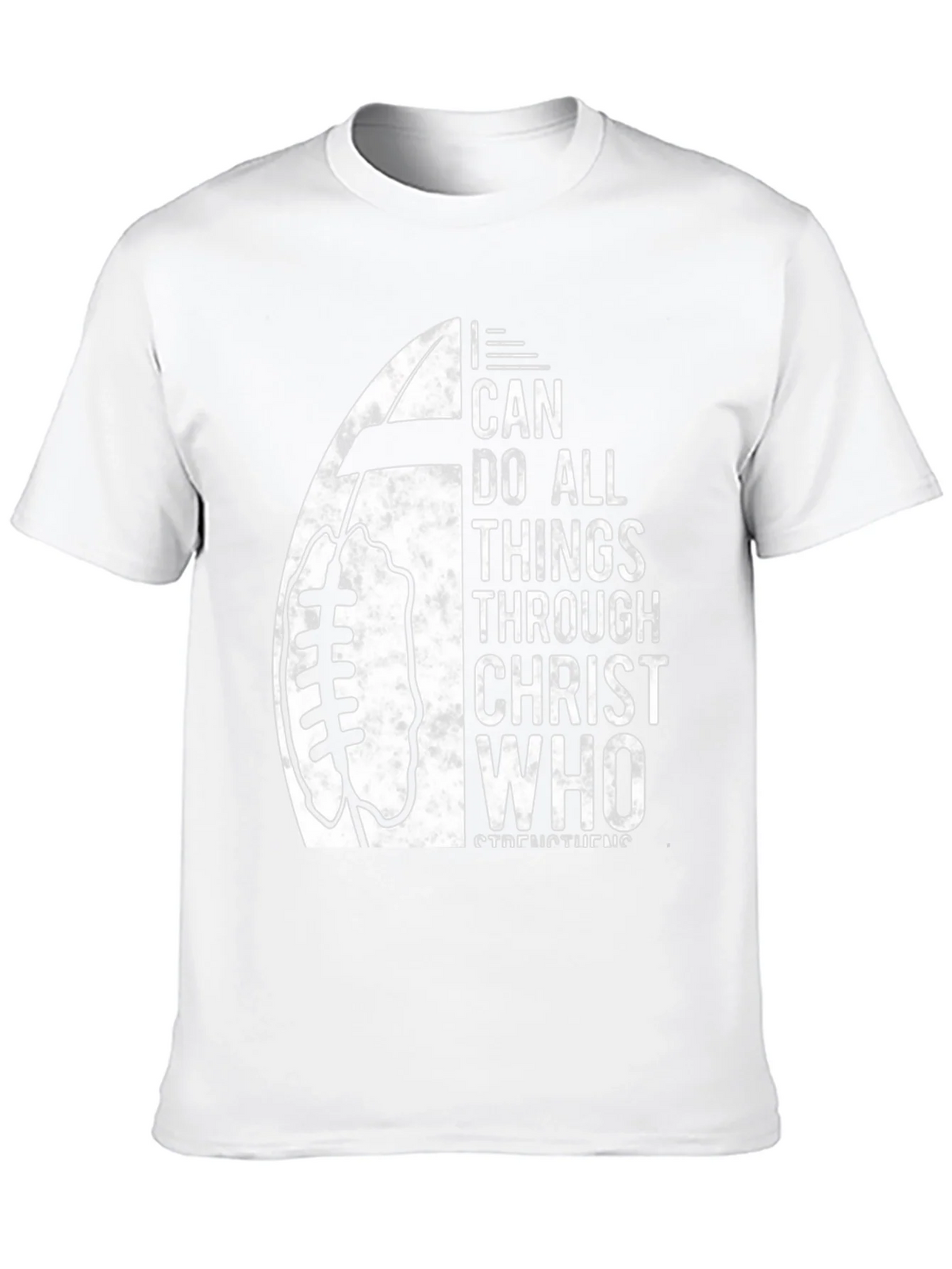 I Can Do All Things Christian Football T-Shirt product image 9