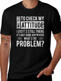 Attitude Check T-Shirt - Humorous Statement Tee product image 1