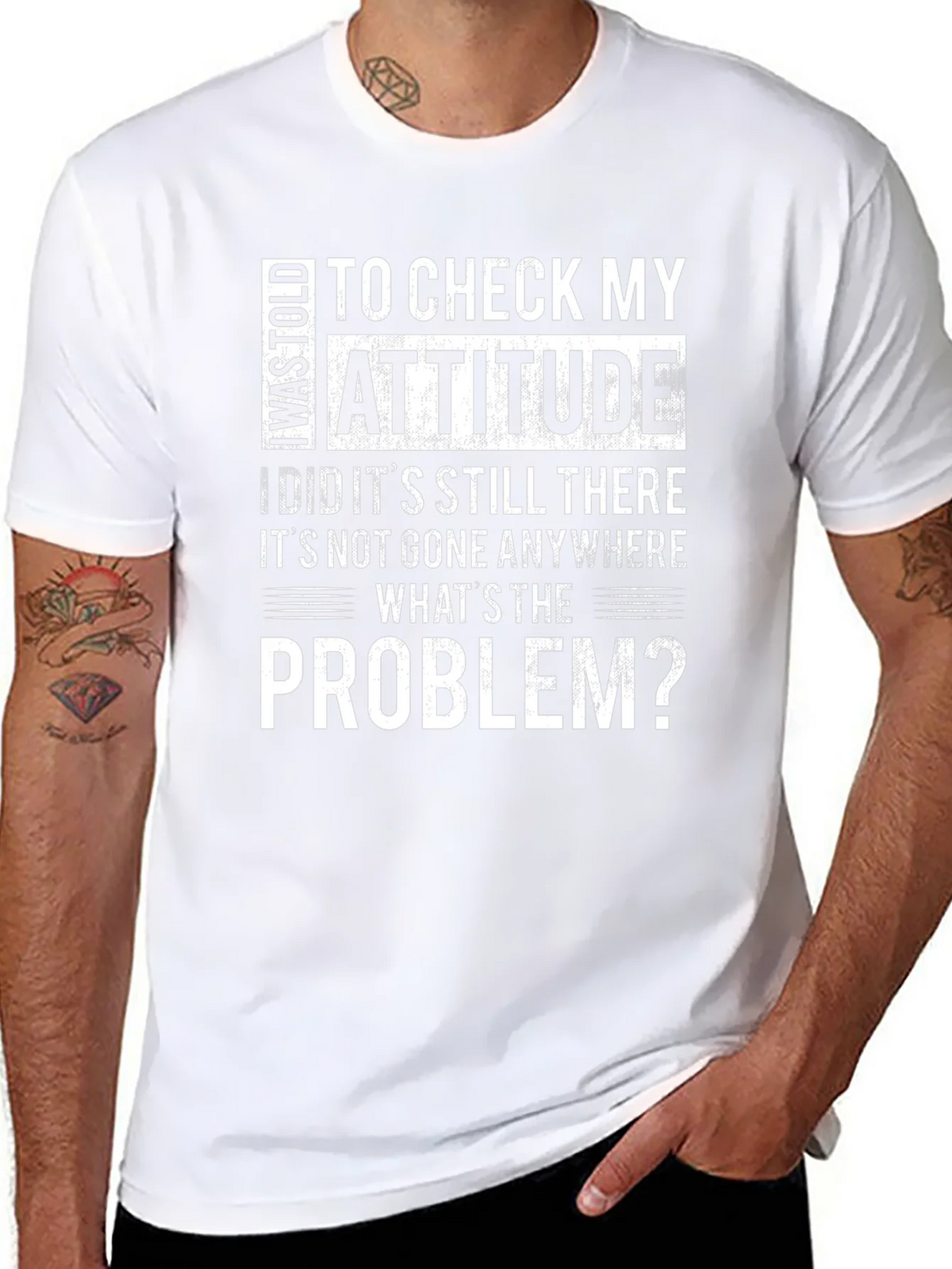 Attitude Check T-Shirt - Humorous Statement Tee product image 7
