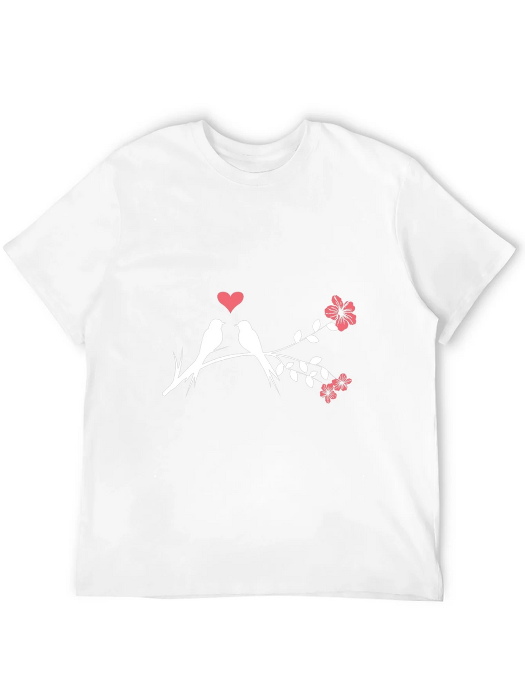 Love Birds T-Shirt - Romantic Floral Design product image 11