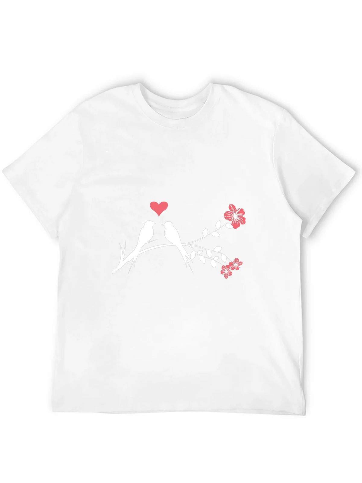 Love Birds T-Shirt - Romantic Floral Design product image 11