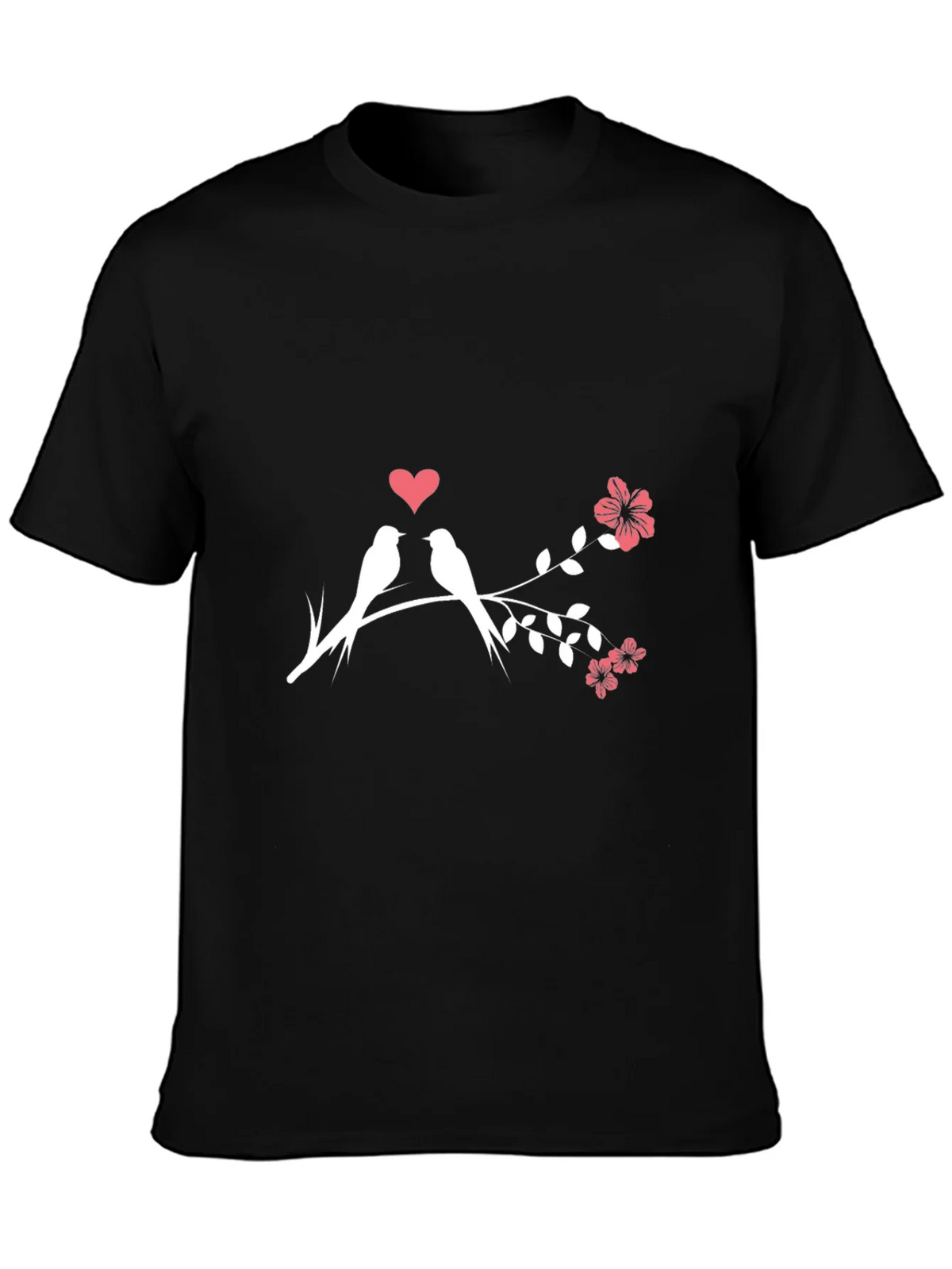 Love Birds T-Shirt - Romantic Floral Design product image 3