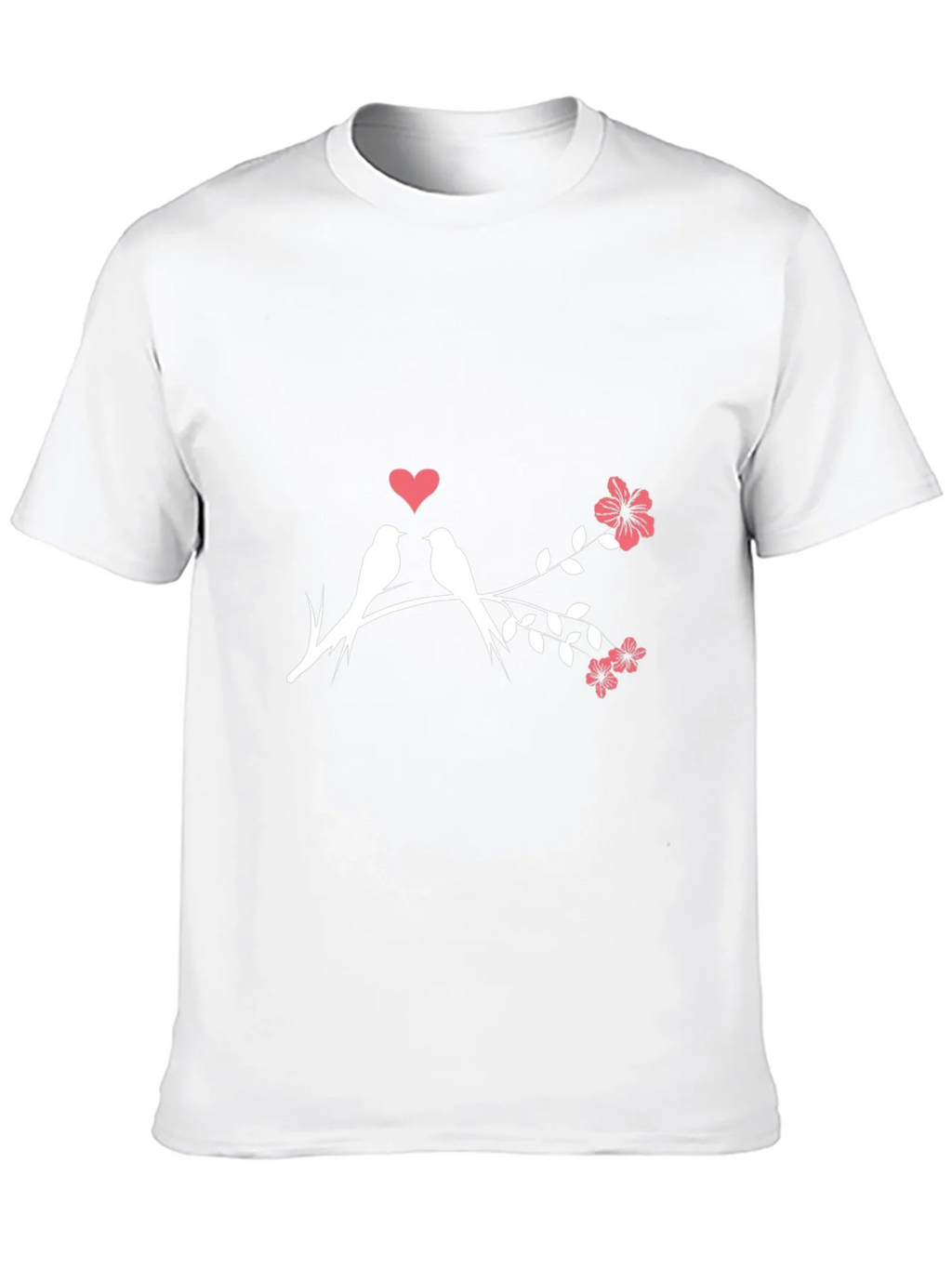 Love Birds T-Shirt - Romantic Floral Design product image 9