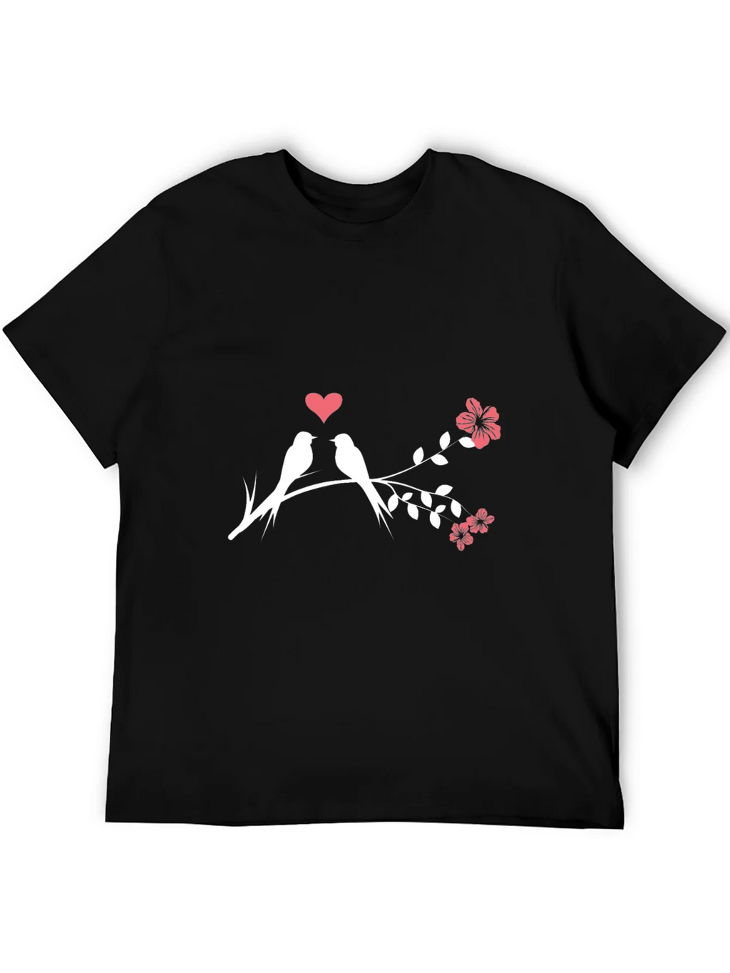 Love Birds T-Shirt - Romantic Floral Design product image 5