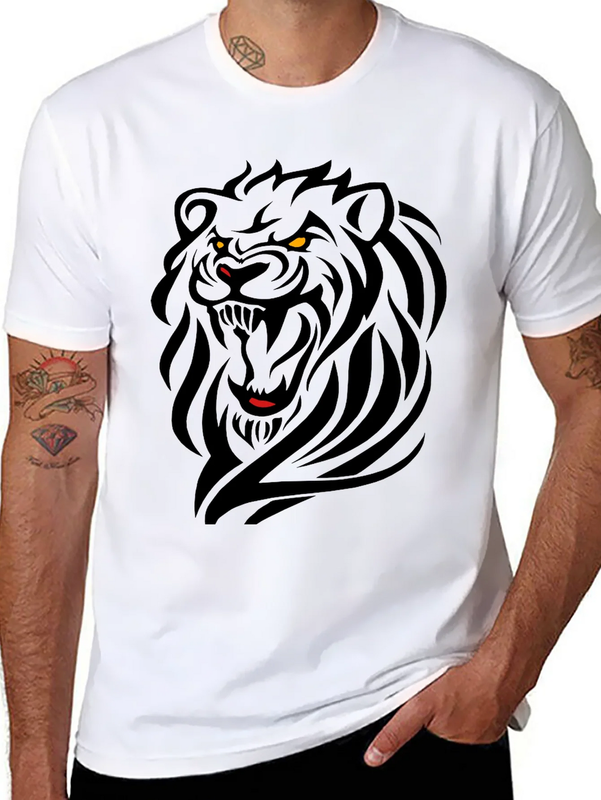 Black Lion Graphic Tee - Fierce Style product image 7