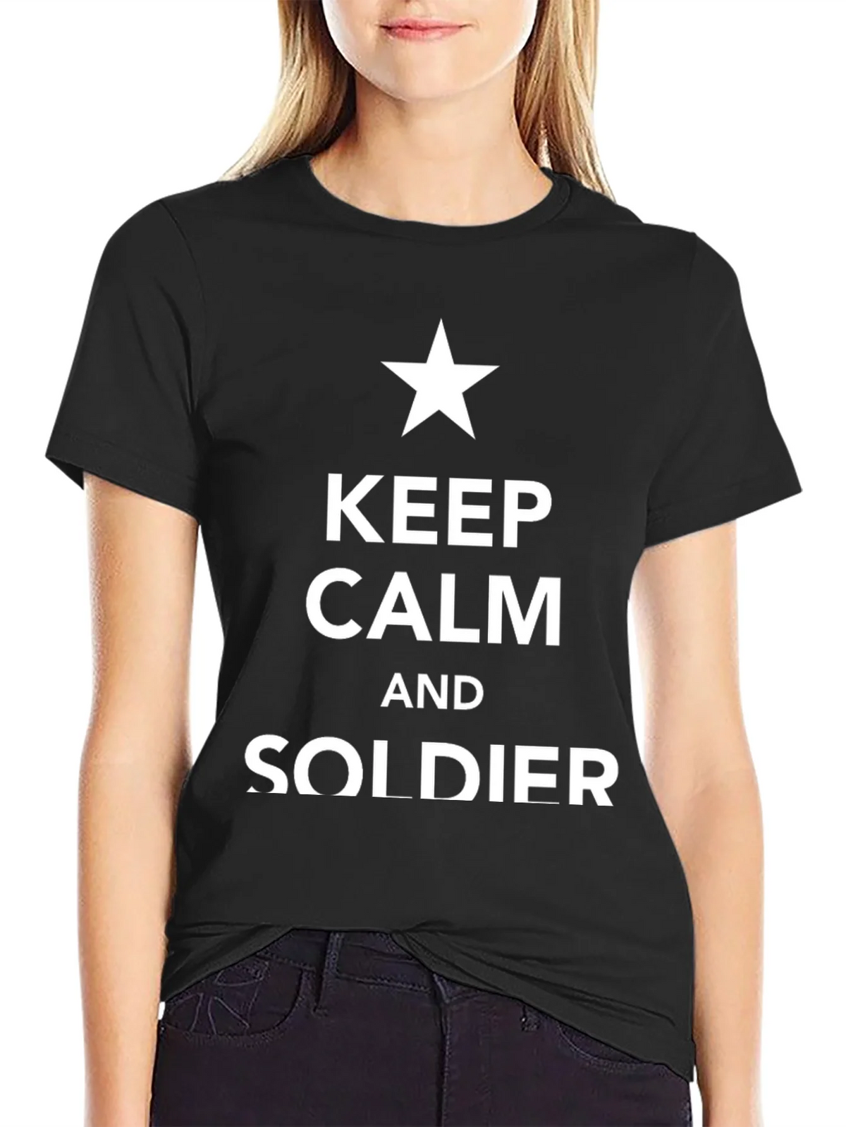 Keep Calm and Soldier T-Shirt product image 2