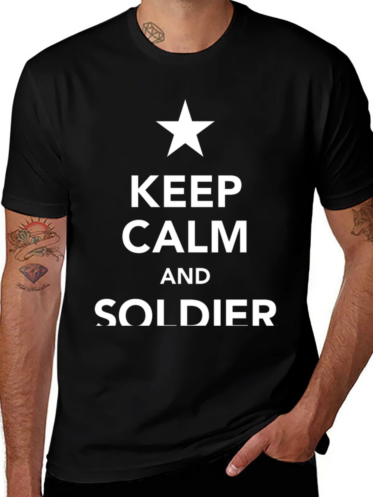 Keep Calm and Soldier T-Shirt product image 1