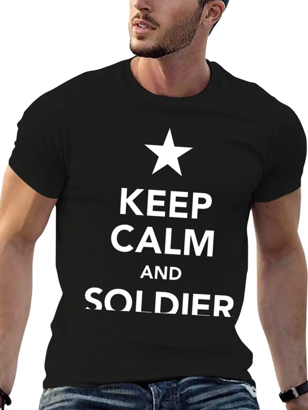 Keep Calm and Soldier T-Shirt product image 6