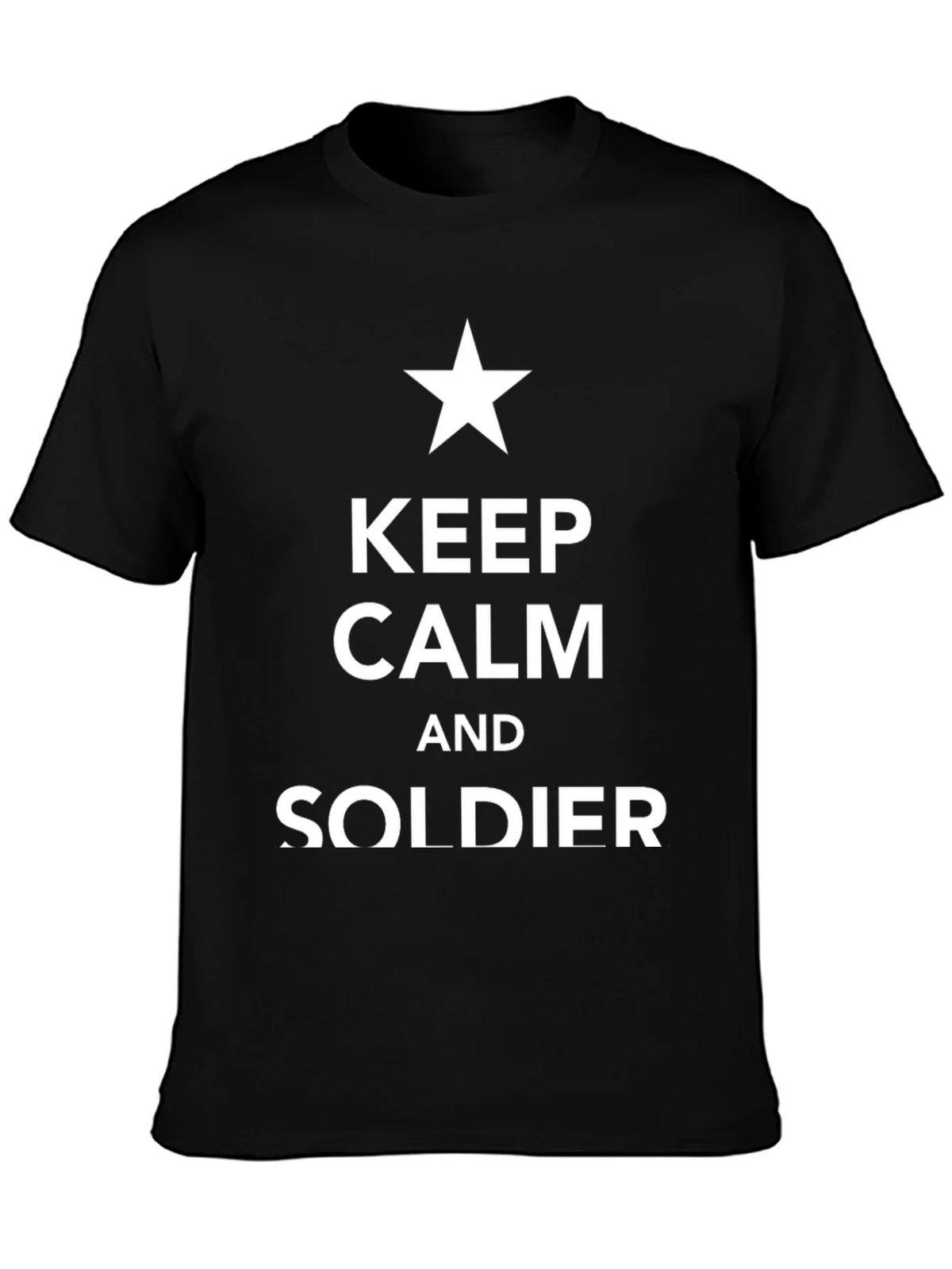 Keep Calm and Soldier T-Shirt product image 3