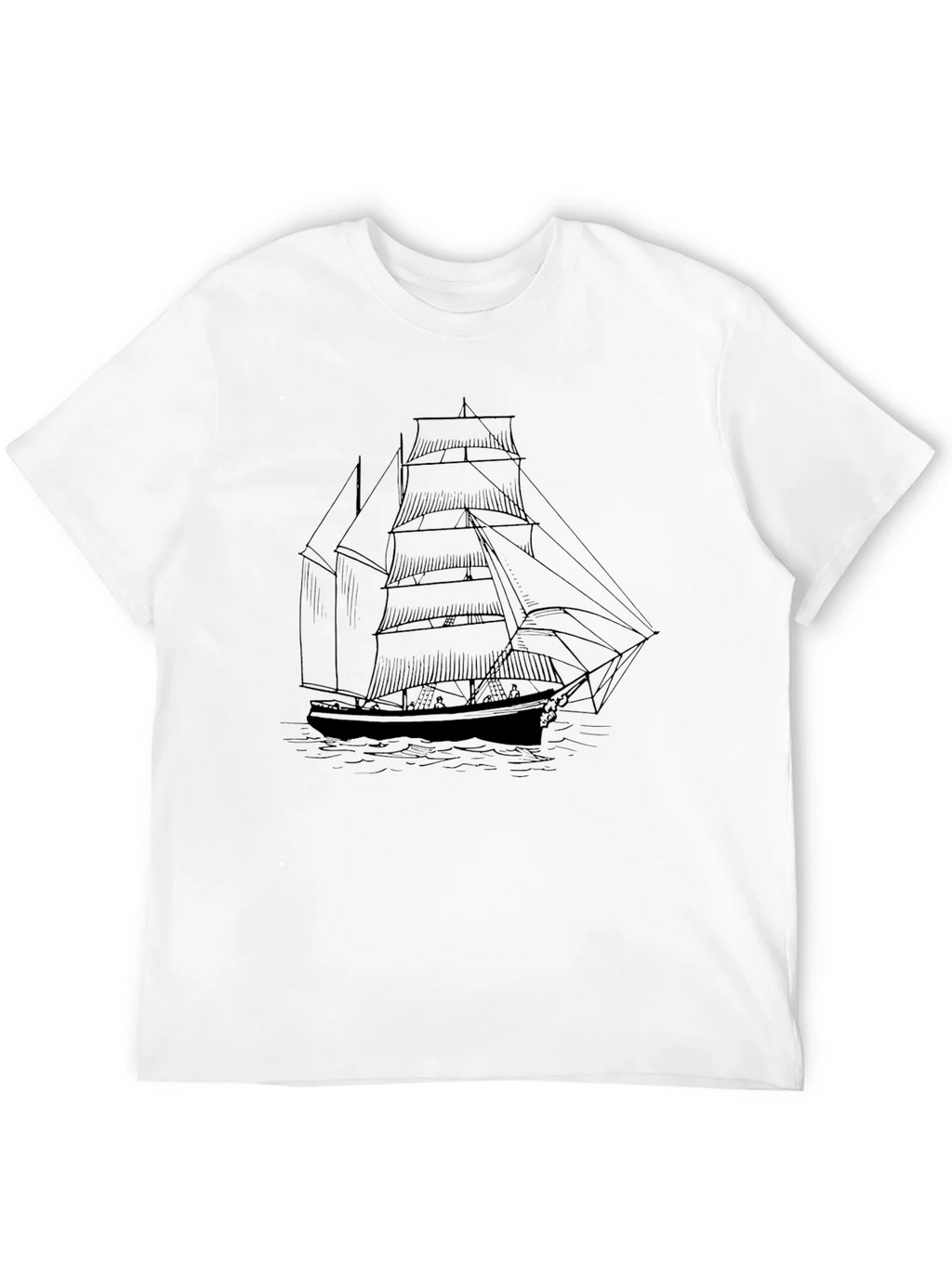 Classic Sailboat Graphic Tee - Black product image 11