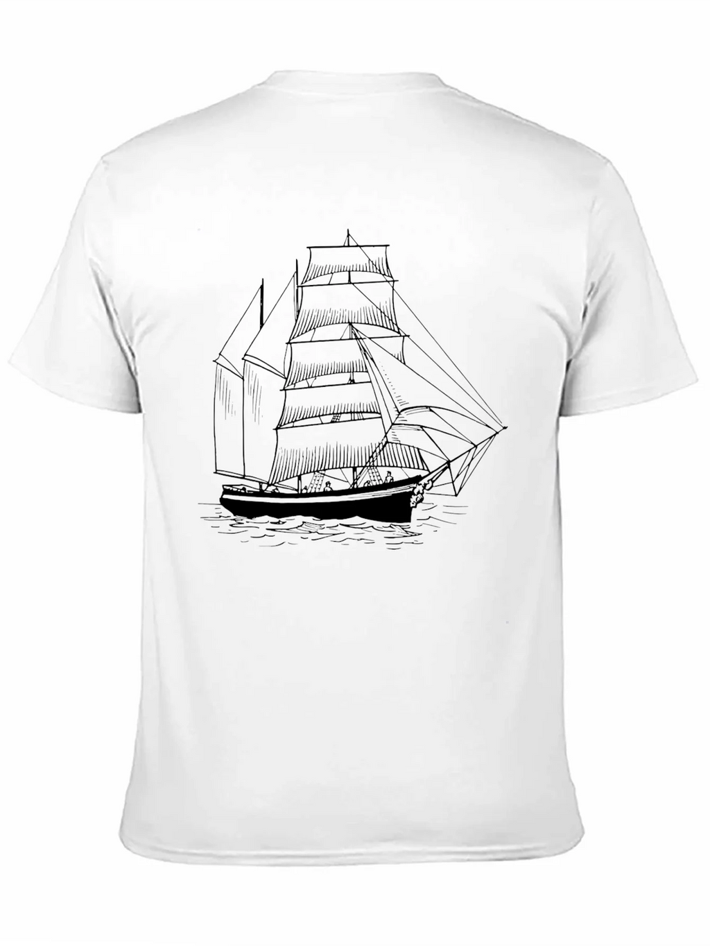 Classic Sailboat Graphic Tee - Black product image 10
