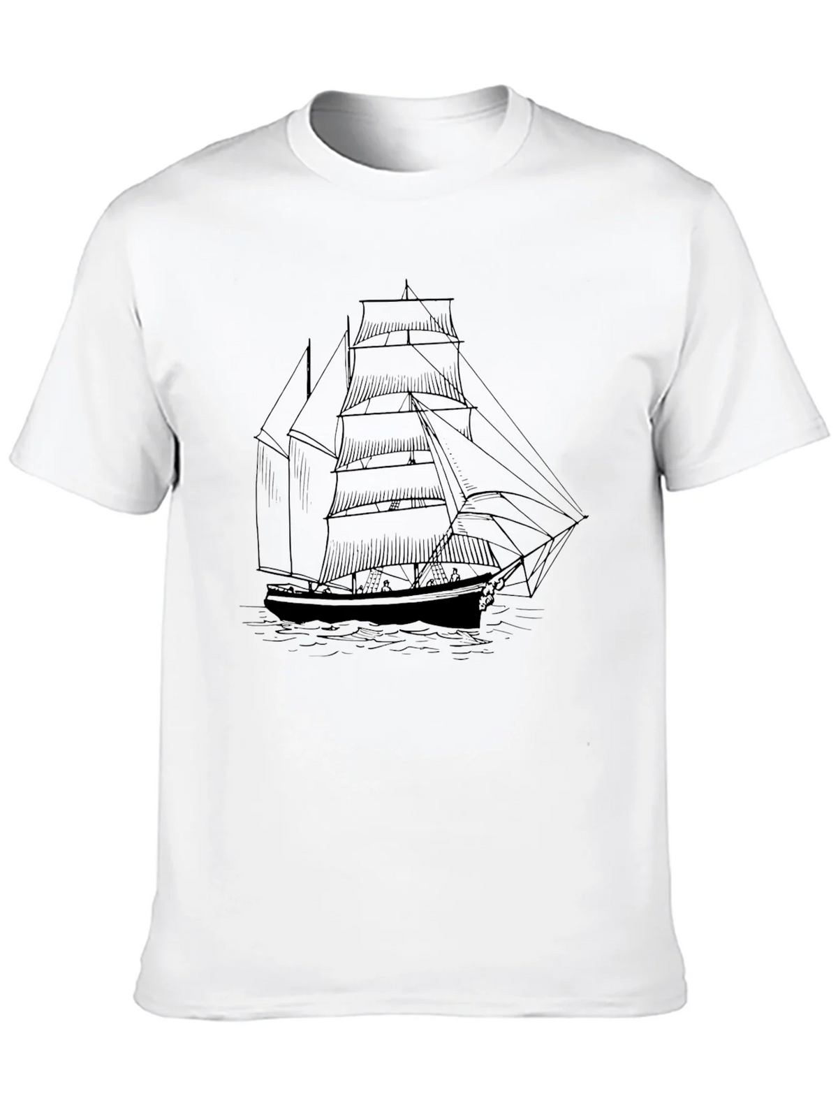 Classic Sailboat Graphic Tee - Black product image 9
