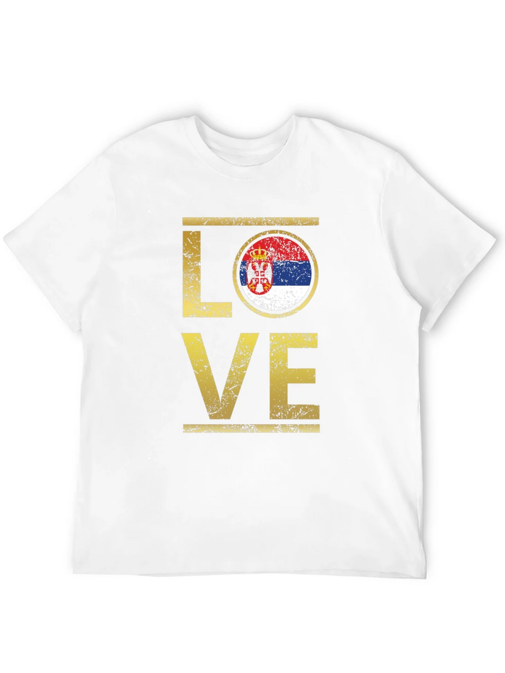 Serbia Flag LOVE T-Shirt product image 7