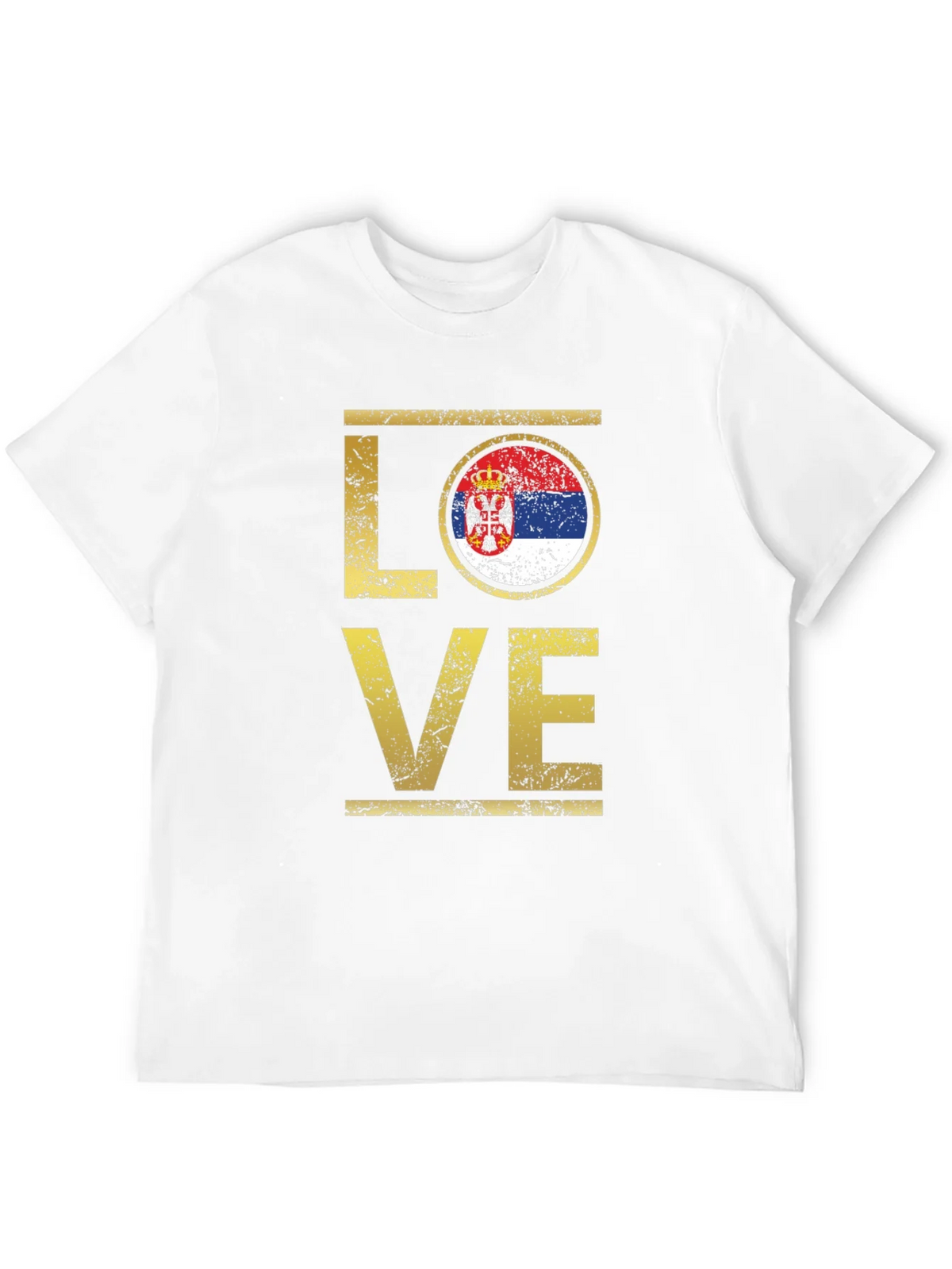Serbia Flag LOVE T-Shirt product image 7