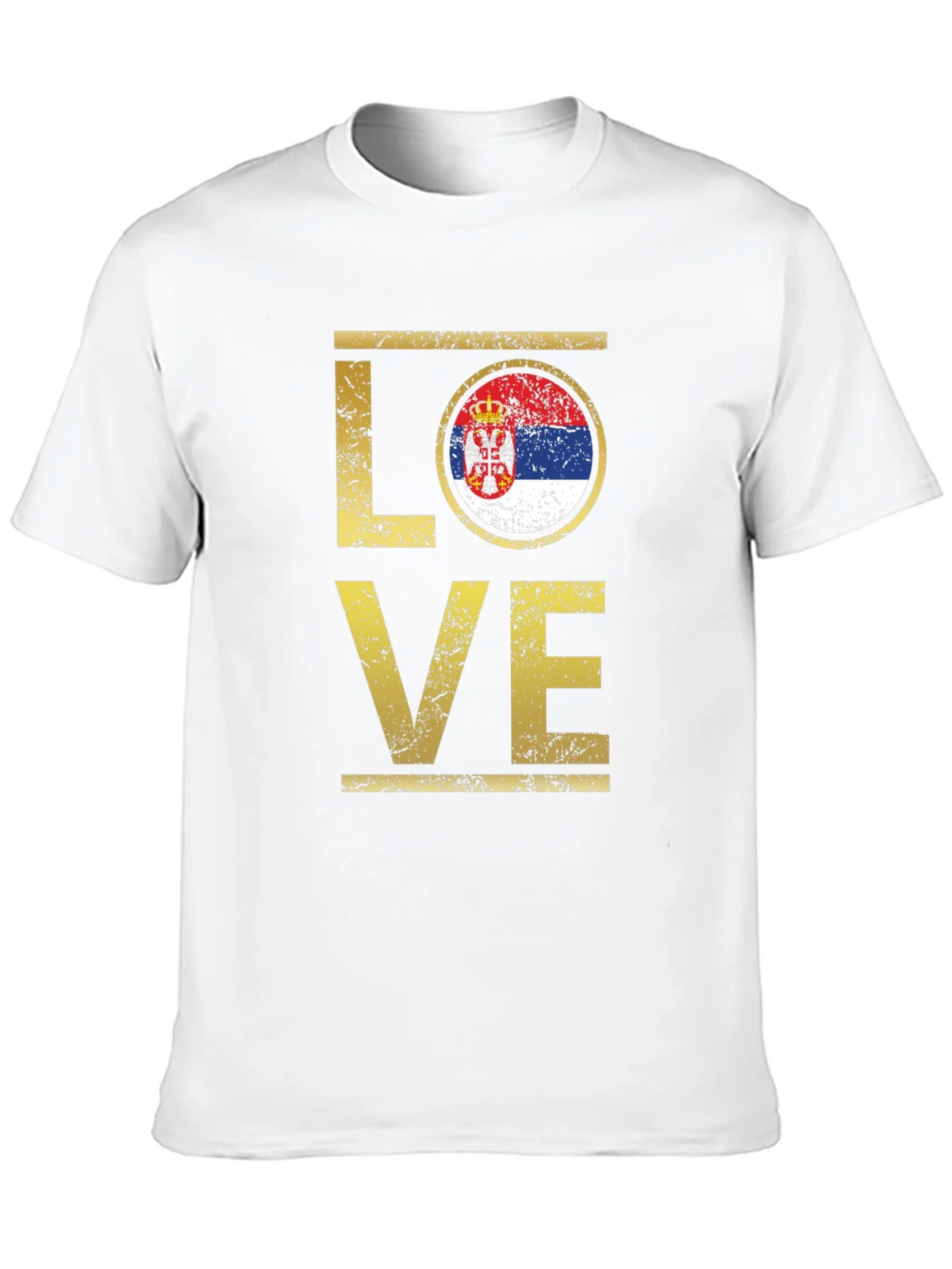 Serbia Flag LOVE T-Shirt product image 5