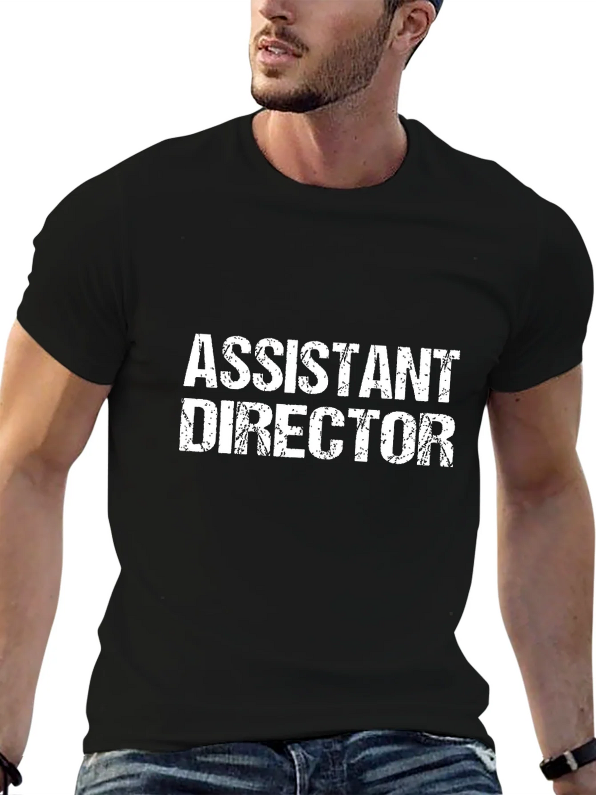 Assistant Director Black Graphic T-Shirt product image 6