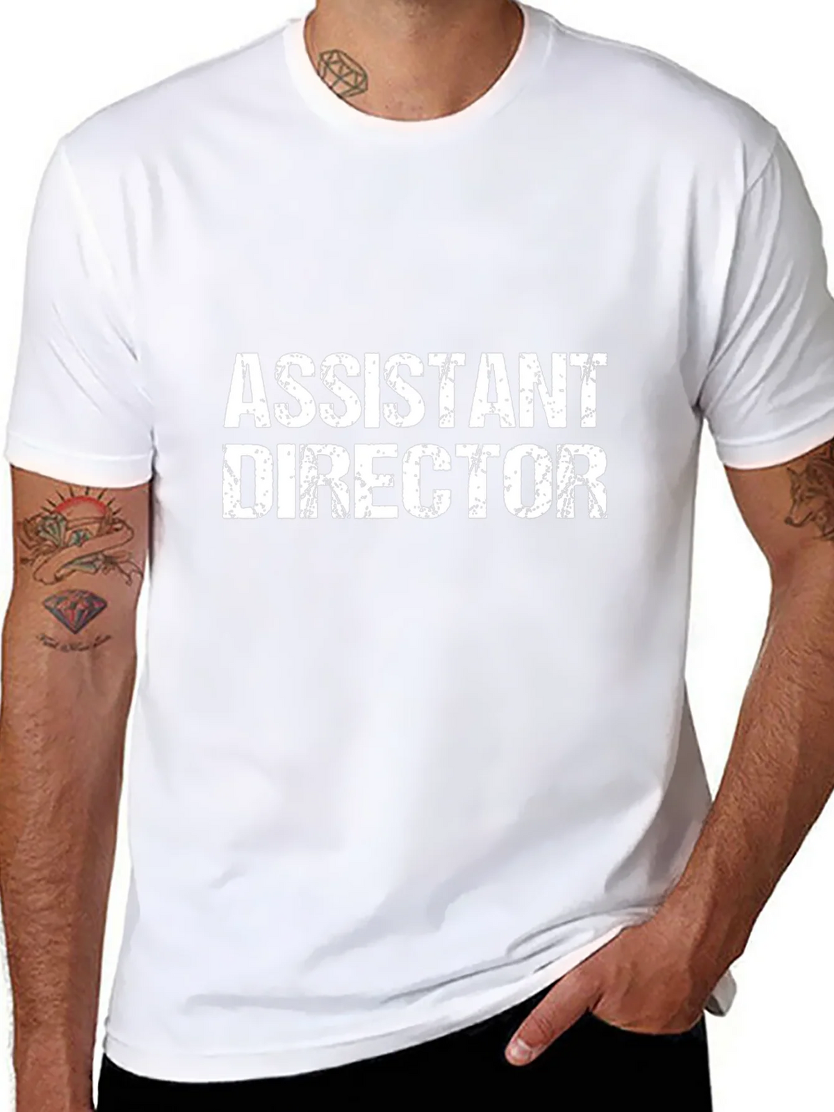 Assistant Director Black Graphic T-Shirt product image 7