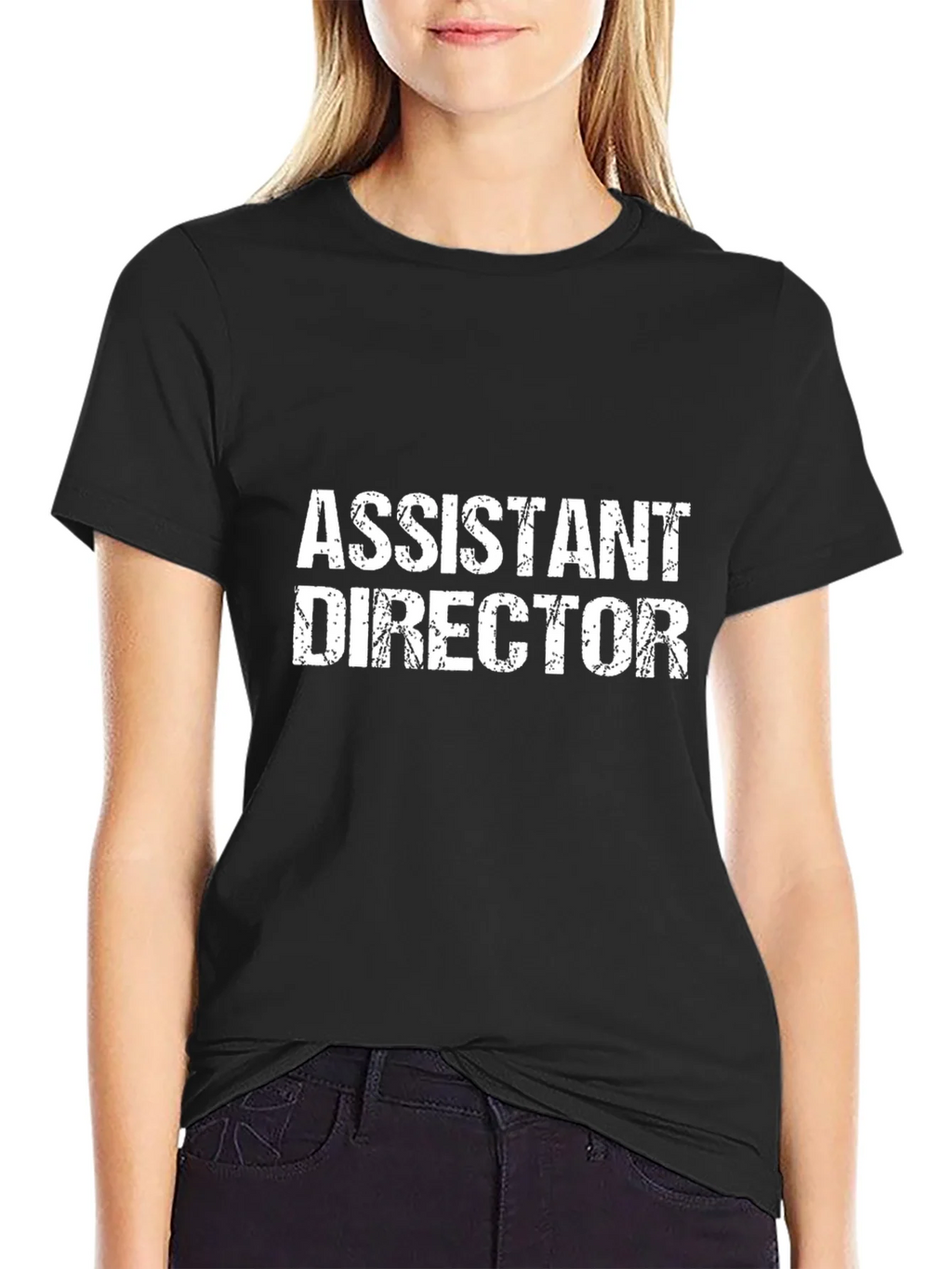 Assistant Director Black Graphic T-Shirt product image 2