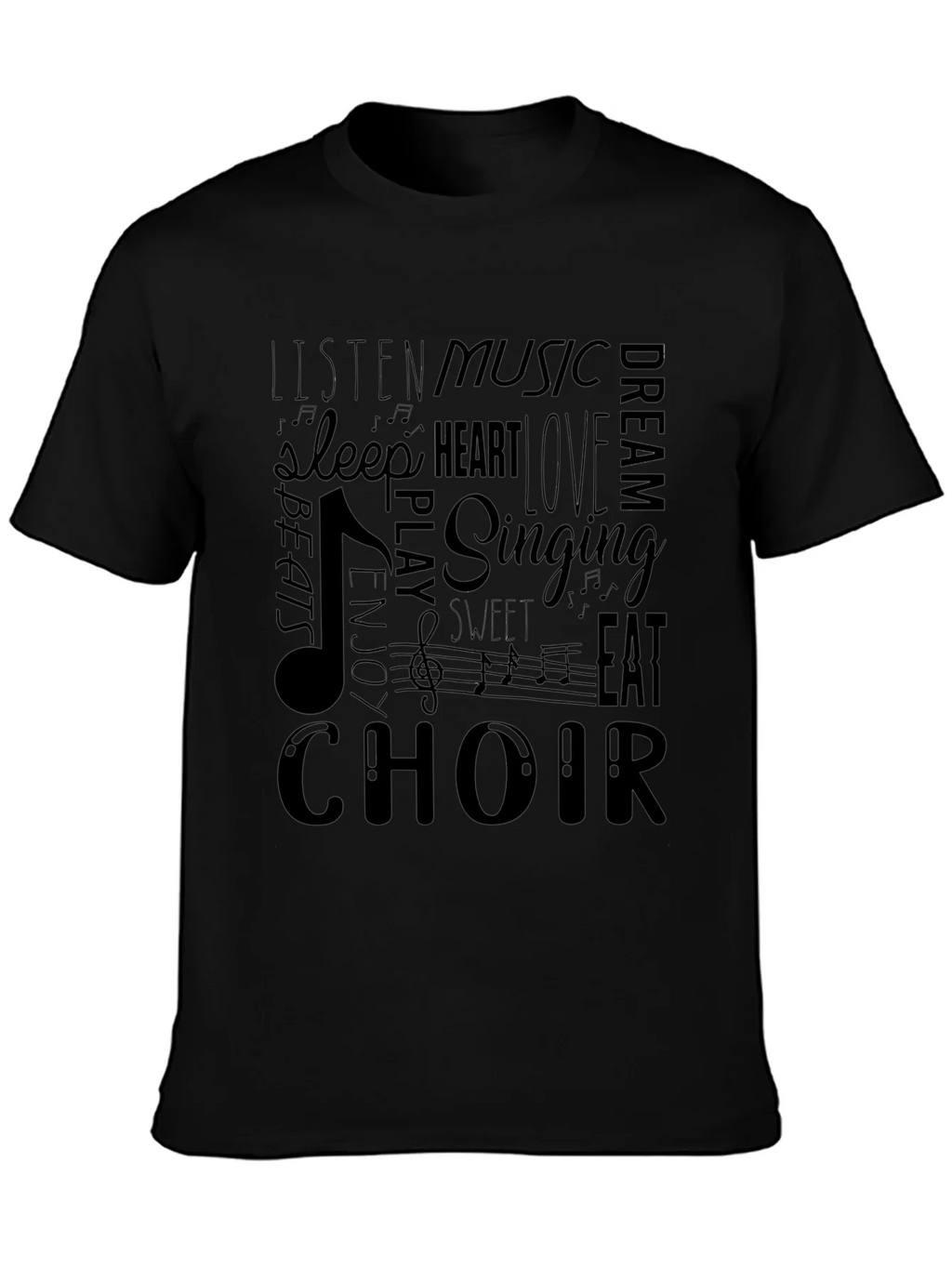 Music Lover T-Shirt - Choir Singing Beats Design product image 3
