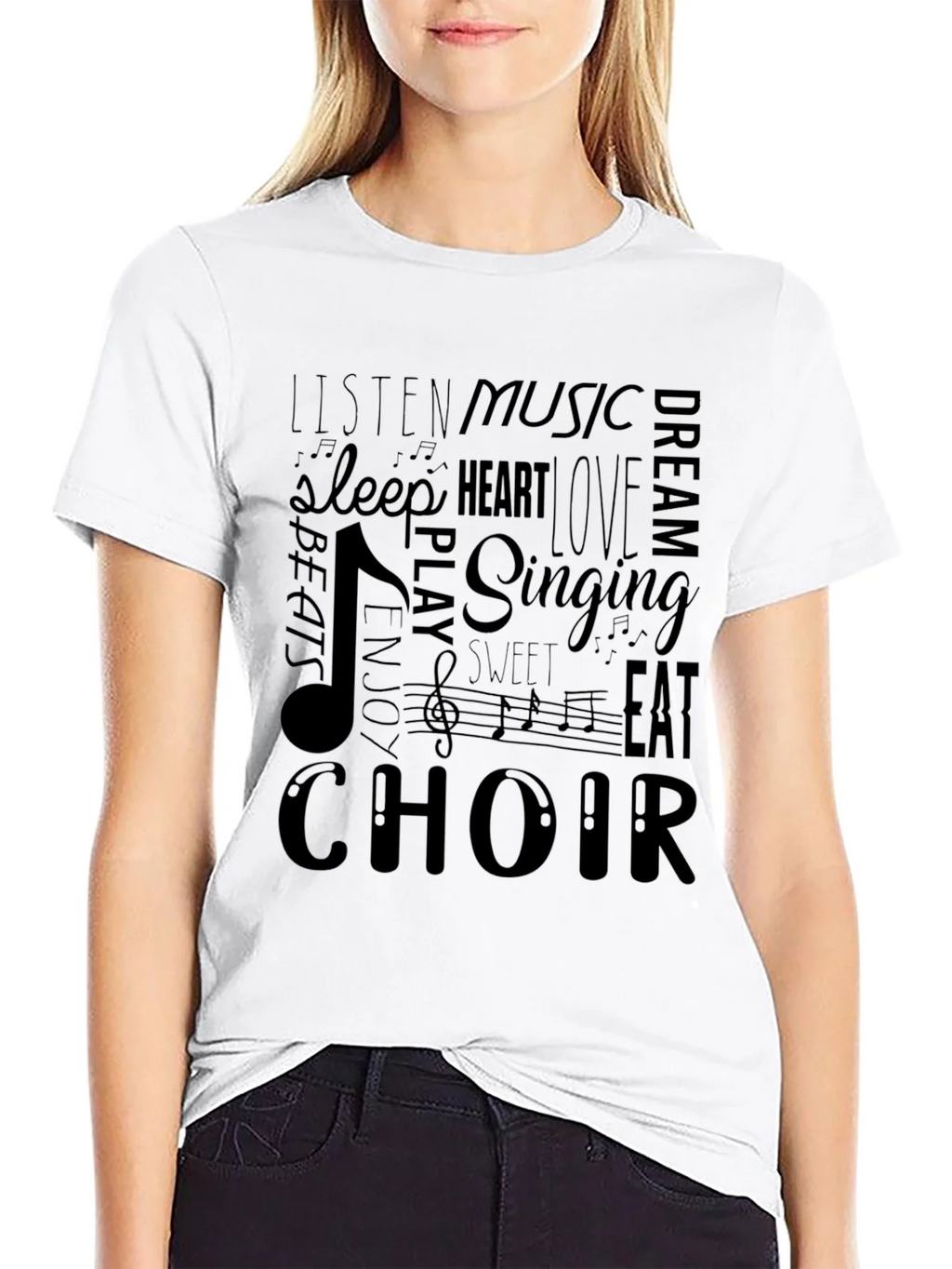 Music Lover T-Shirt - Choir Singing Beats Design product image 8