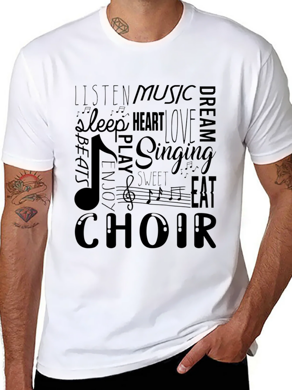 Music Lover T-Shirt - Choir Singing Beats Design product image 7