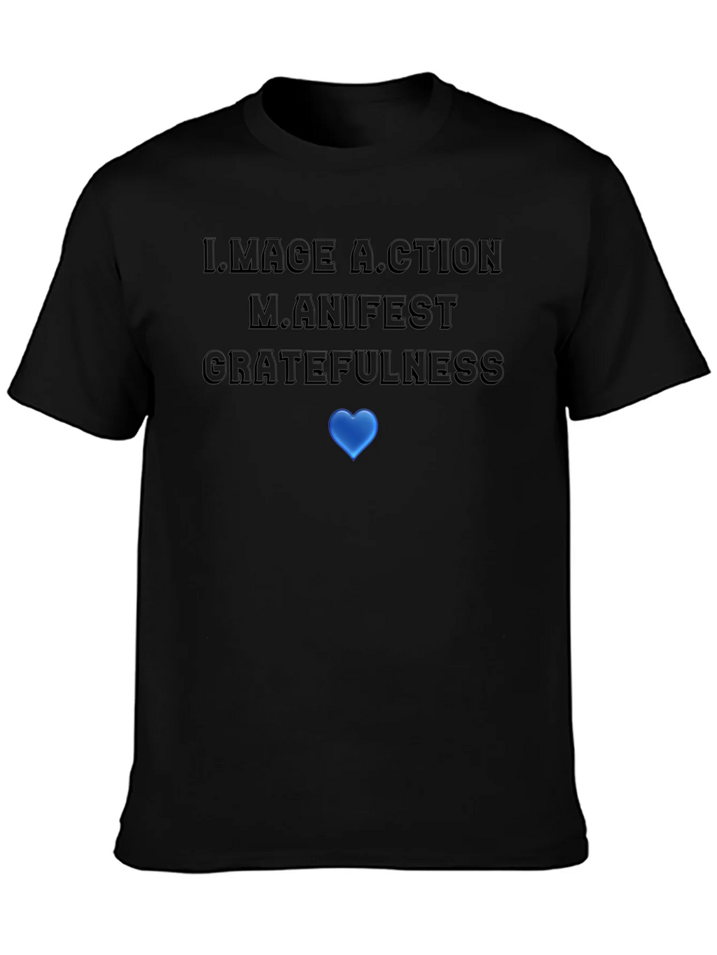 Motivational Graphic T-Shirt: Image Action Manifest product image 3
